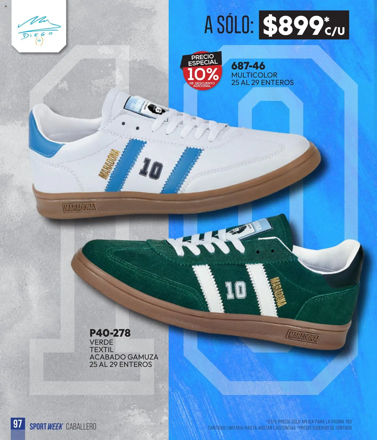 Nuevas ofertas de Cklass válidas en toda la República Mexicana desde el 28.04.2026. ¡Encuentra las mejores ofertas en Cklass catálogo Sportweek! | Página: 212 | Productos: Gamuza