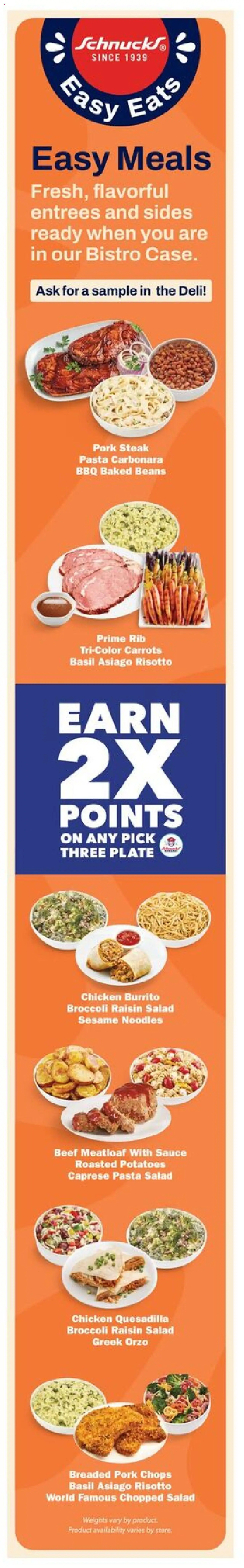 Schnucks Weekly Print Ad - IL - valid from 24.09.2025 | Page: 3 | Products: Beef, Pasta, Salad, Sauce
