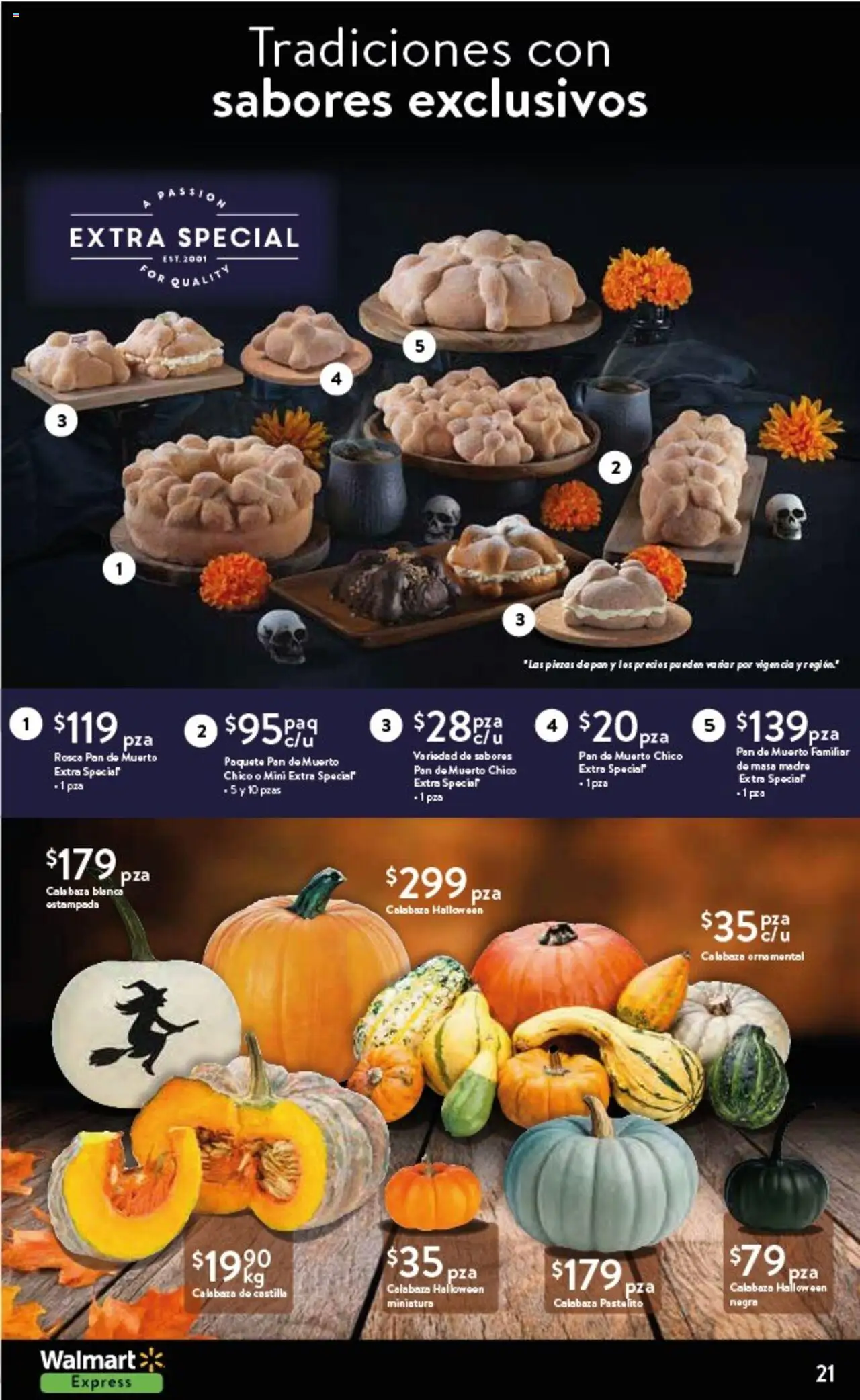 Nuevas ofertas de Walmart Express válidas en toda la República Mexicana desde el 17.09.2025. ¡Encuentra las mejores ofertas en Walmart Express - Folleto! | Página: 21 | Productos: Pan