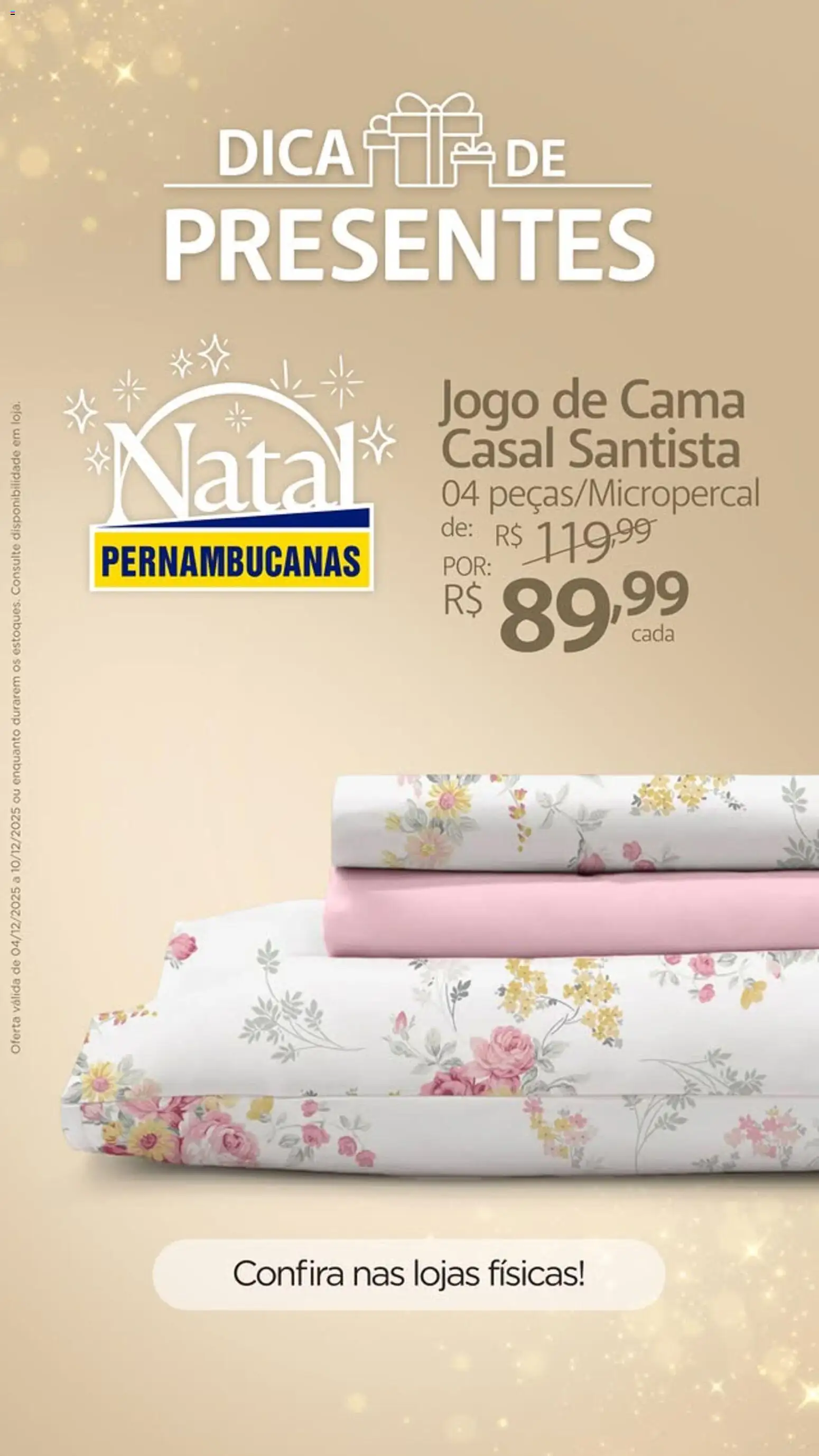 Pernambucanas Folheto - válido de 04.12.2025 | Página: 1 | Produtos: Jogo de cama, Cama