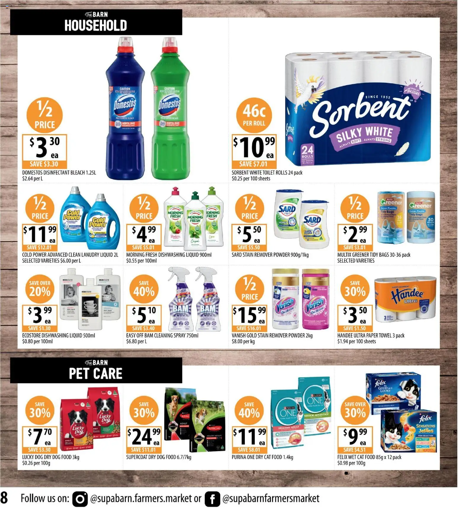 Supabarn catalogue - valid from 12.11.2025 | Page: 8 | Products: Powder, Stain remover, Dog food, Multipurpose