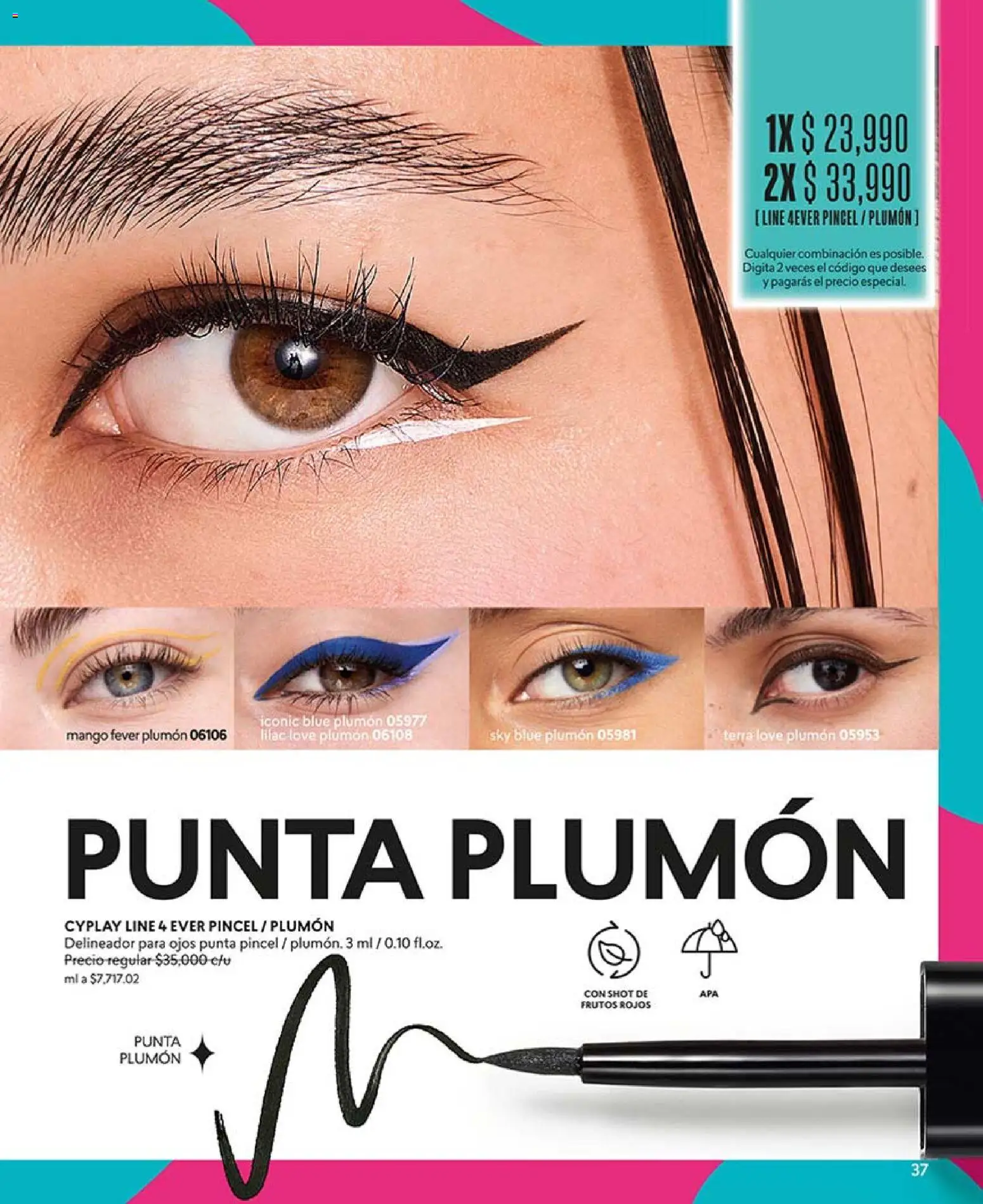 CyZone revista - valida desde el 03.04.2026 | Página: 37 | Productos: Mango, Delineador, Combinación