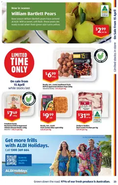 Preview of Aldi catalogue  - valid from 15.04.2026 | Page: 23 | Products: Chicken, Pork, Beef, Scotch