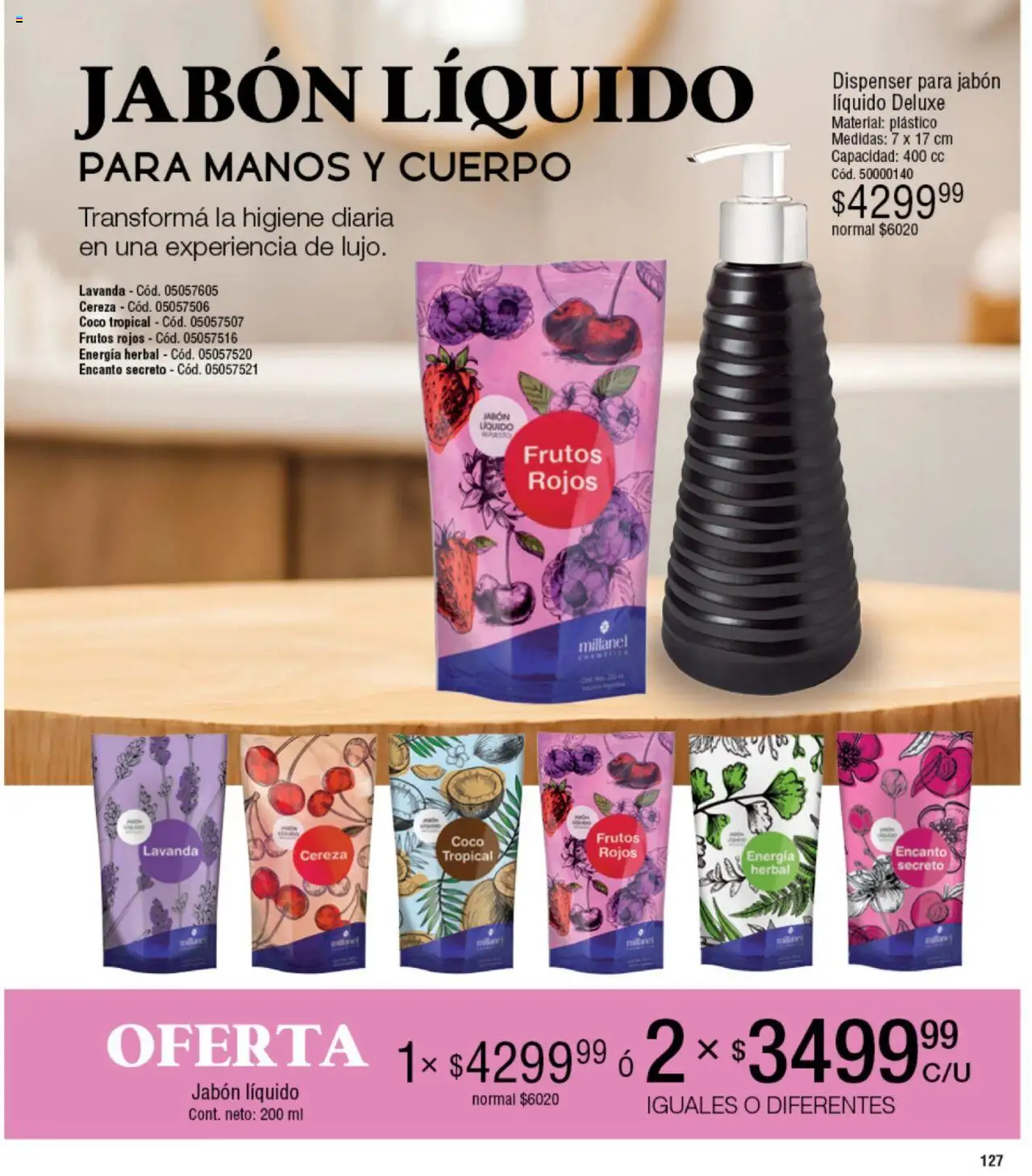 Millanel catálogo │ válido desde el 18.08.2025 | Página: 127 | Productos: Jabón líquido, Jabón