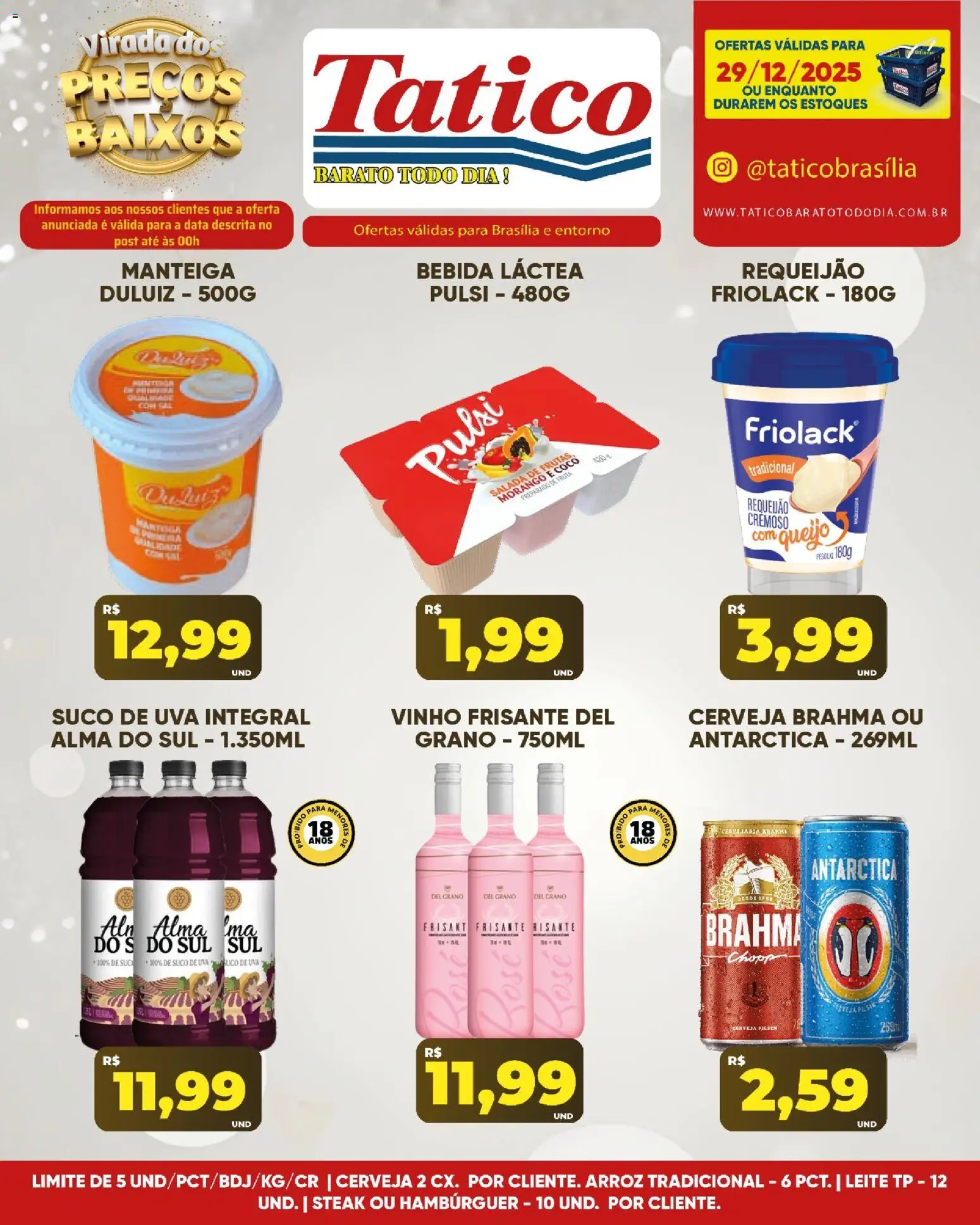 Tatico Folheto - válido de 30.12.2025 | Página: 24 | Produtos: Coco, Suco, Hambúrguer, Requeijão