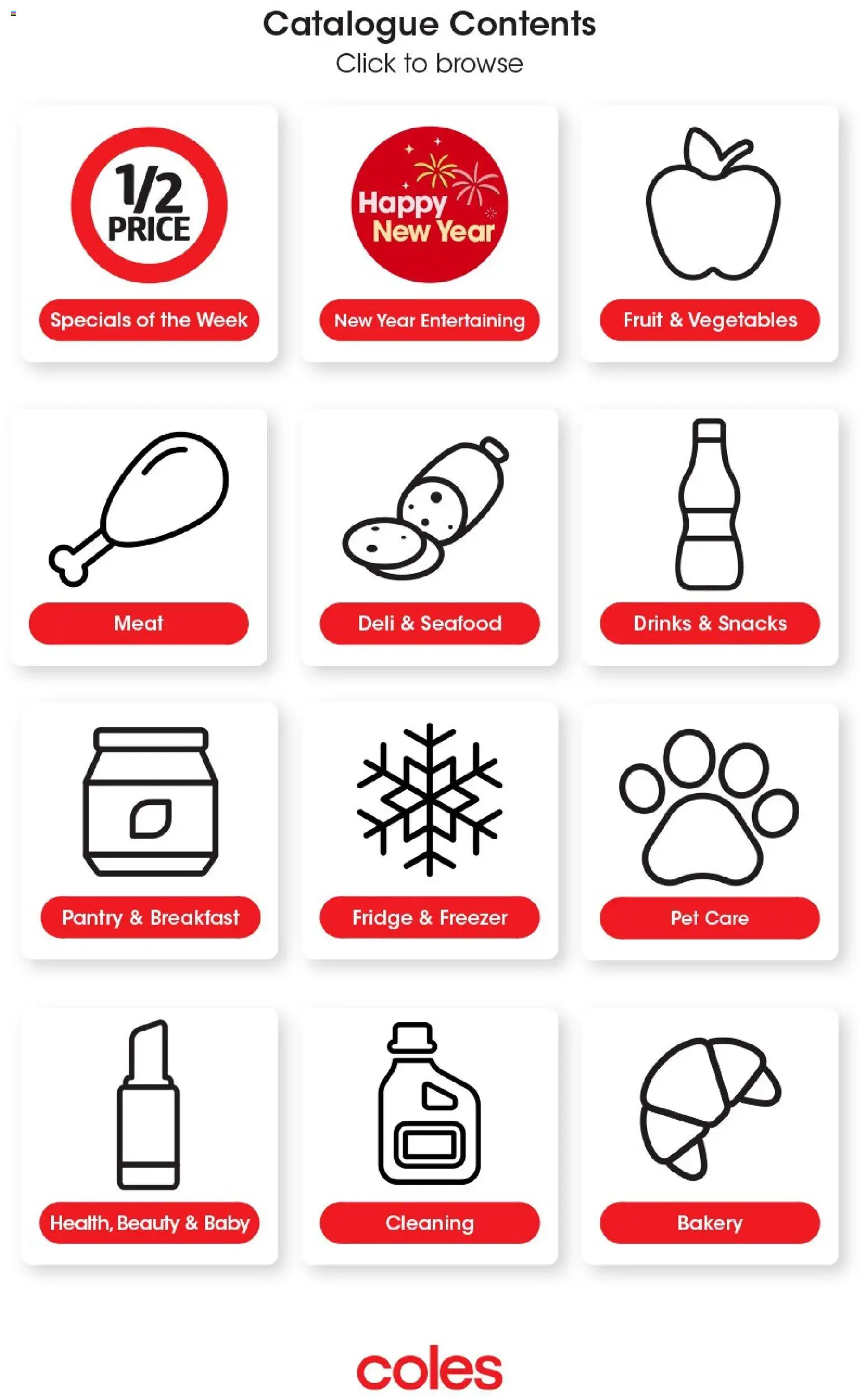 Coles catalogue - valid from 25.12.2025 | Page: 2 | Products: Meat, Vegetables, Fridge, Freezer
