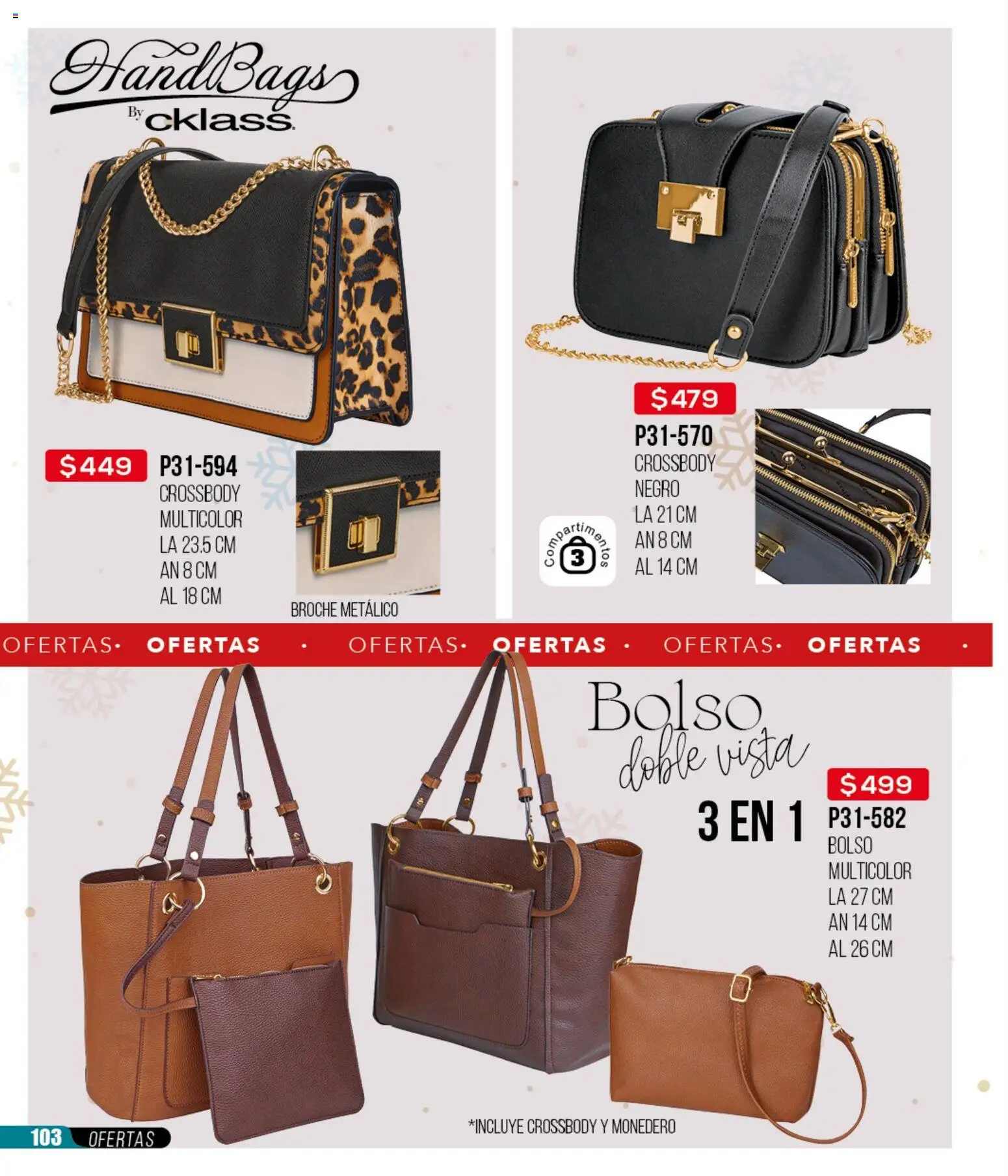 Nuevas ofertas de Cklass válidas en toda la República Mexicana desde el 12.01.2026. ¡Encuentra las mejores ofertas en Cklass catálogo Mega Ofertas Ropa! | Página: 104 | Productos: Monedero, Bolso