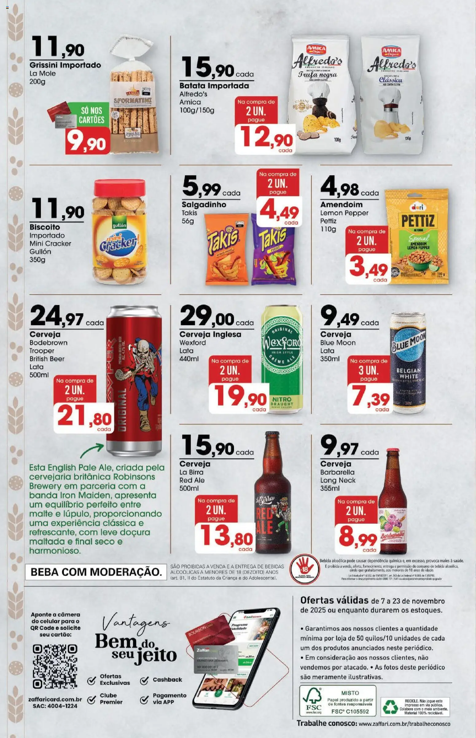 Zaffari Folheto - válido de 07.11.2025 | Página: 6 | Produtos: Biscoito, Bebida, Batata, Câmera