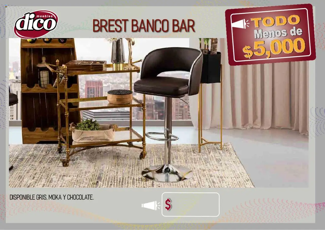 Nuevas ofertas de Muebles Dico válidas en toda la República Mexicana desde el 12.02.2025. ¡Encuentra las mejores ofertas en Muebles Dico catálogo Todo Menos! | Página: 78 | Productos: Banco