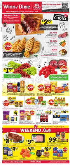 Preview of Winn Dixie weekly ads valid from 06.08.2025