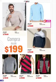 Vista previa de Andrea catálogo Outlet, nuevo folleto de la tienda, válido en México a partir del 05.04.2026 | Página: 218 | Productos: Suéter, Chaleco, Camisa