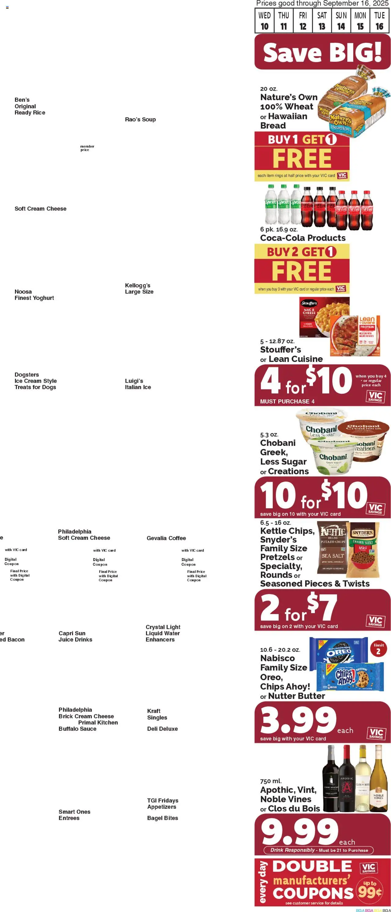 Harris Teeter Weekly Ad - valid from 10.09.2025 | Page: 2 | Products: Coffee, Rice, Salt, Kettle