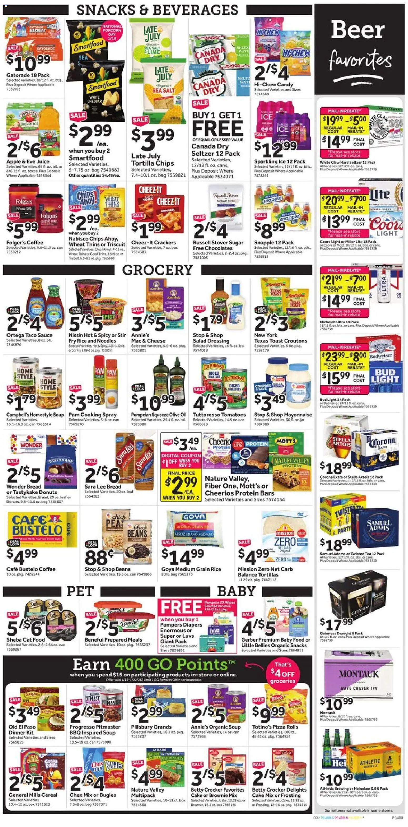 Stop & Shop Weekly Circular - NY - valid from 16.01.2026 | Page: 6 | Products: Cat Food, Pizza, Tea, Chips