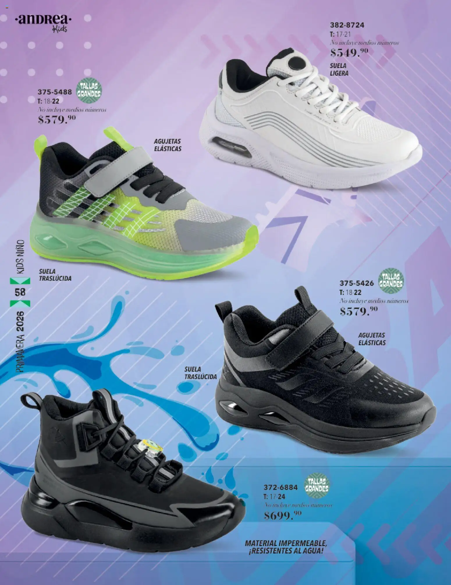 Nuevas ofertas de Andrea válidas en toda la República Mexicana desde el 25.01.2026. ¡Encuentra las mejores ofertas en Andrea catálogo Infantil! | Página: 58 | Productos: Agua