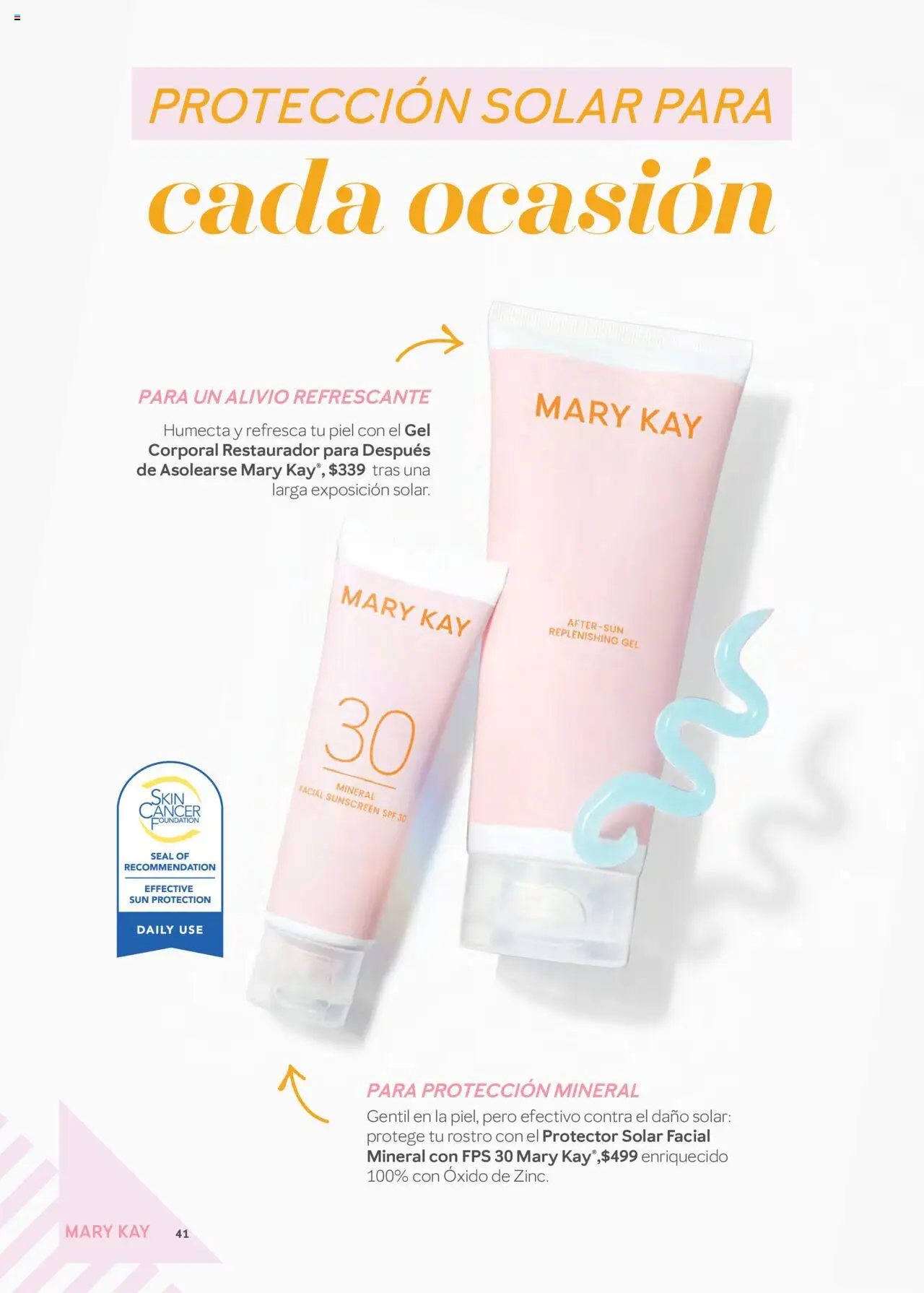 Nuevas ofertas de Mary Kay válidas en toda la República Mexicana desde el 01.07.2025. ¡Encuentra las mejores ofertas en Mary Kay catálogo! | Página: 41 | Productos: Gel corporal, Protector solar