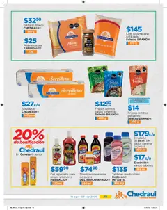 Nuevas ofertas de Chedraui válidas en toda la República Mexicana desde el 18.08.2025. ¡Encuentra las mejores ofertas en Chedraui folleto! | Página: 19 | Productos: Avena, Café, Emulsión, Galletas