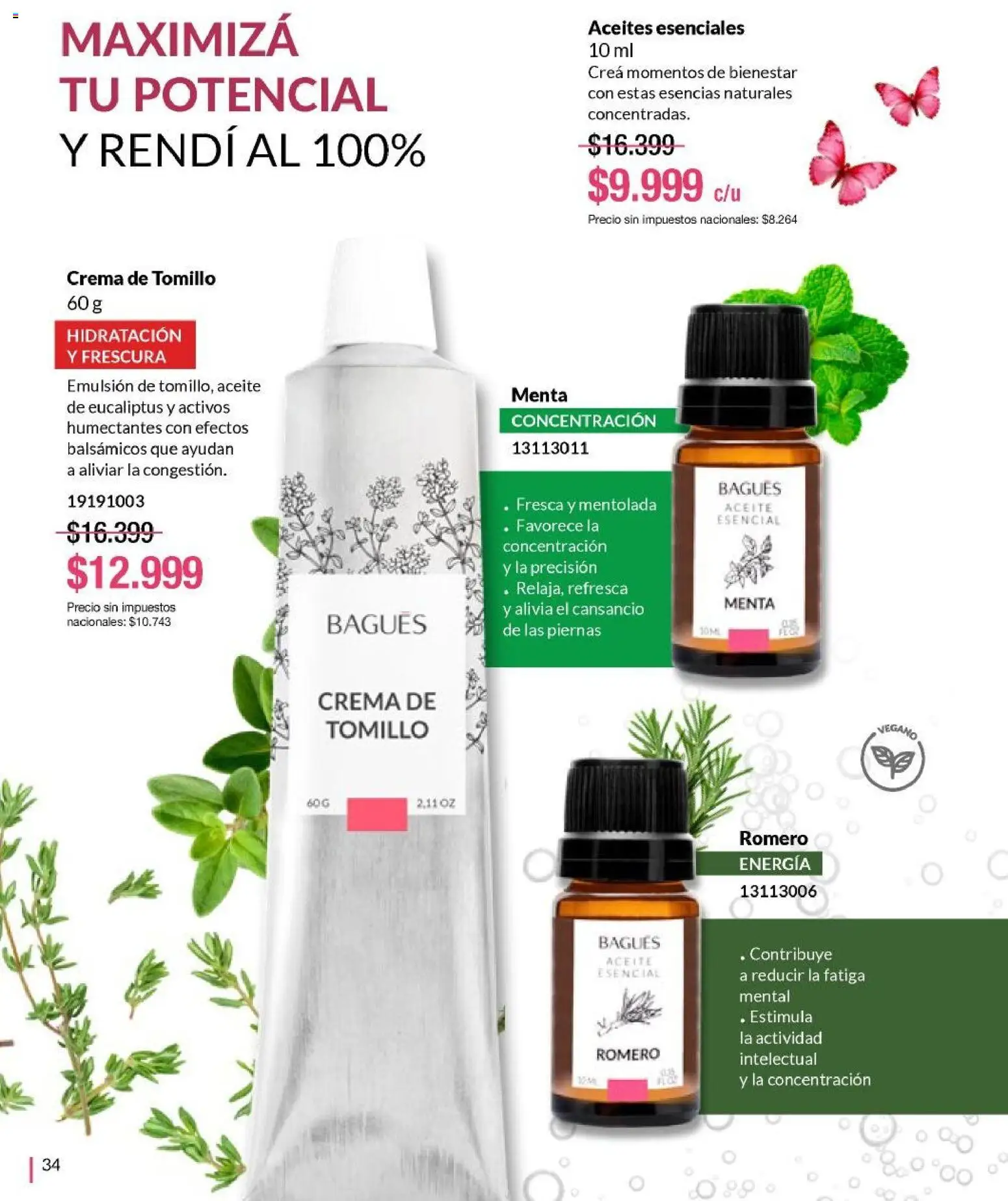 Bagués - Catálogo │ válido desde el 09.02.2026 | Página: 34 | Productos: Aceite, Emulsión, Esencias, Crema