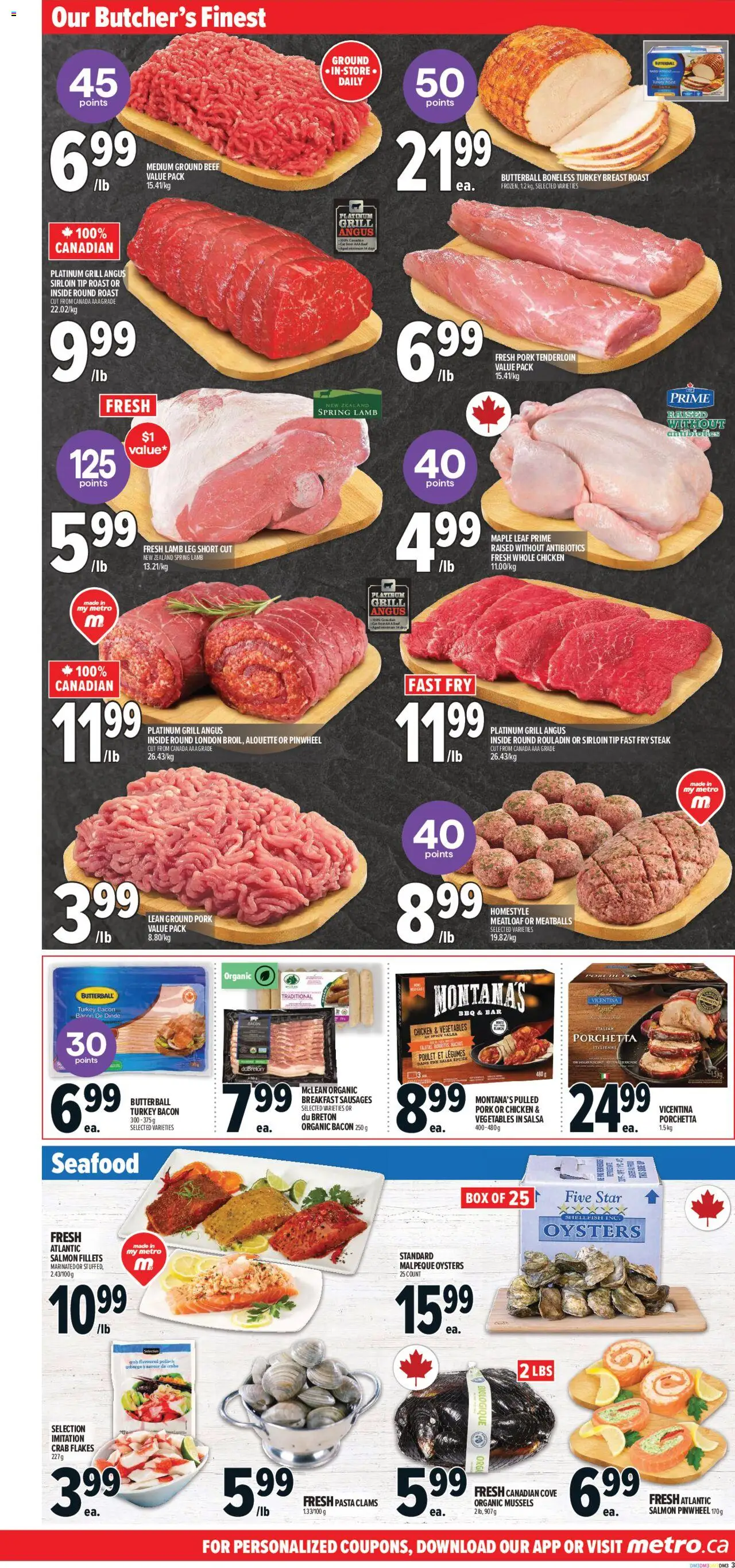 Metro flyer valid from 09.10.2025 | Page: 8 | Products: Beef, Flakes, Turkey, Chicken