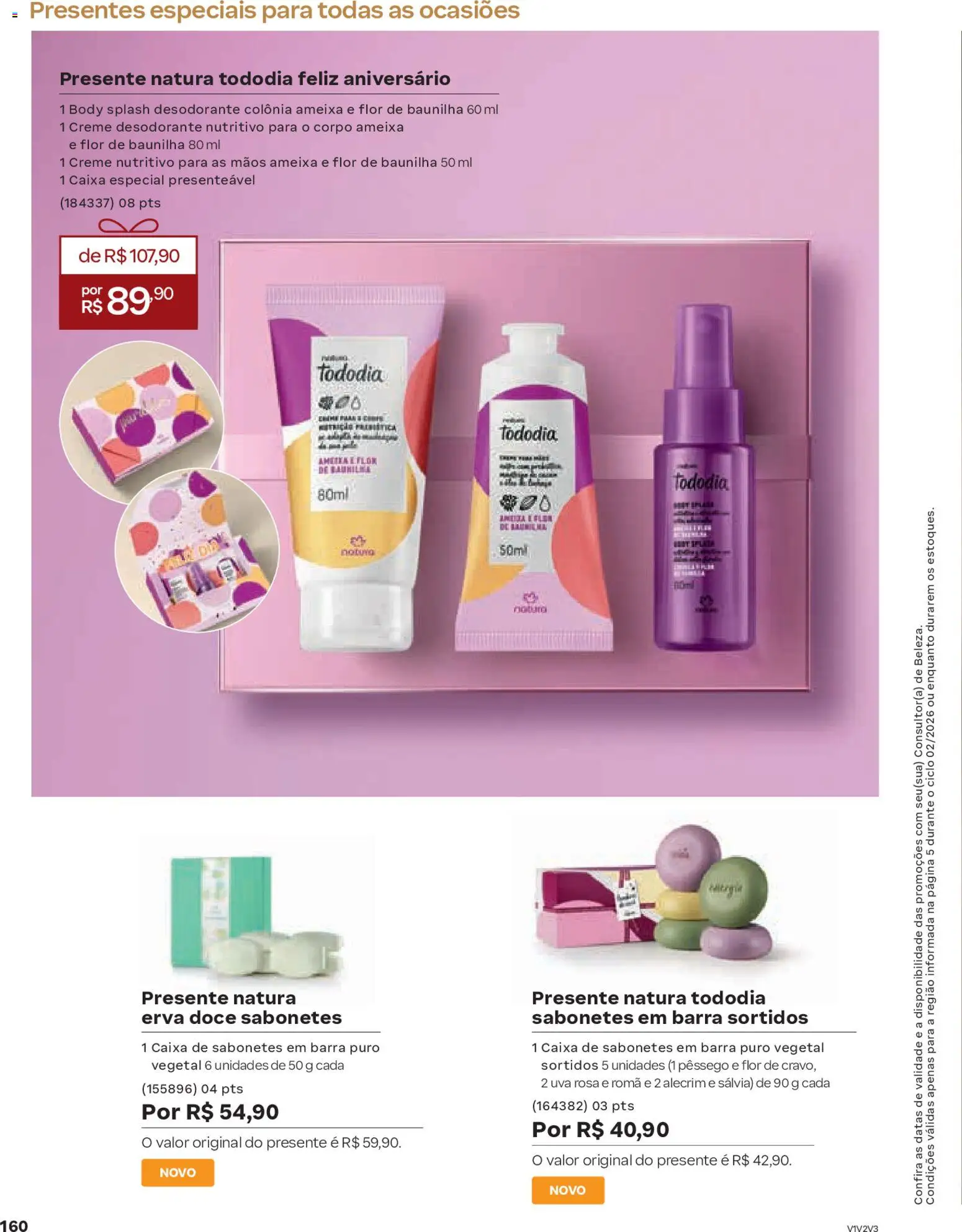 Natura Folheto - válido de 13.01.2026 | Página: 160 | Produtos: Desodorante, Creme, Body, Ameixa