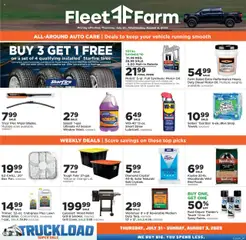 Preview of Mills Fleet Farm weekly ads valid from 31.07.2025