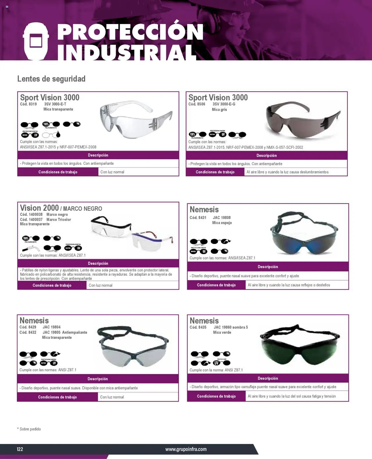 Nuevas ofertas de Infra válidas en toda la República Mexicana desde el 07.01.2025. ¡Encuentra las mejores ofertas en Infra catálogo Protección industrial! | Página: 10 | Productos: Lentes, Sombra, Espejo, Sobre