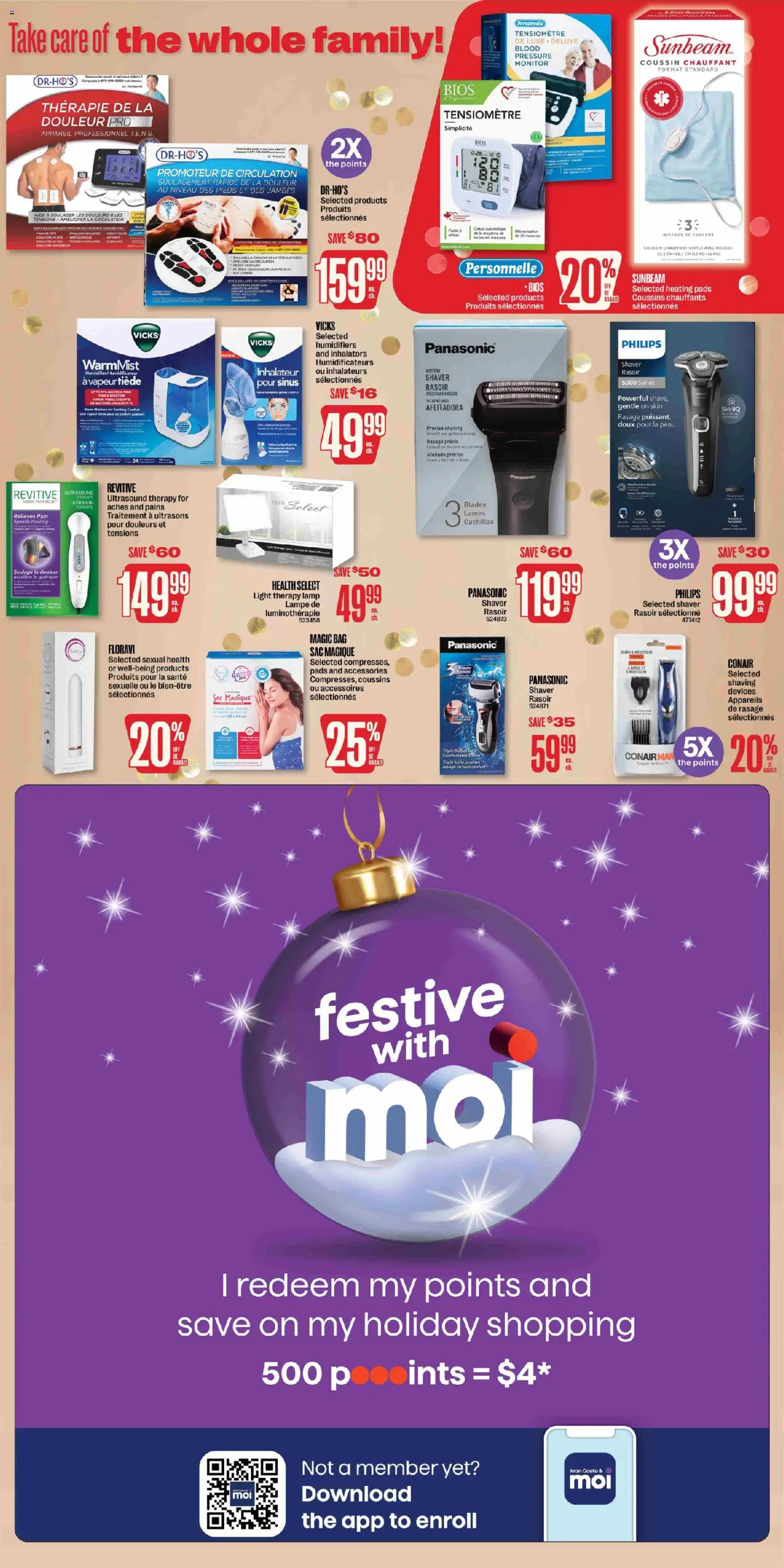 Jean Coutu flyer valid from 27.11.2025 | Page: 11 | Products: Monitor, Bag, Shaver, Lamp