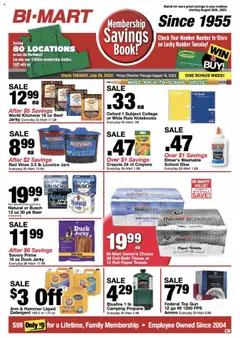 Preview of Bi-Mart weekly ads valid from 29.07.2025