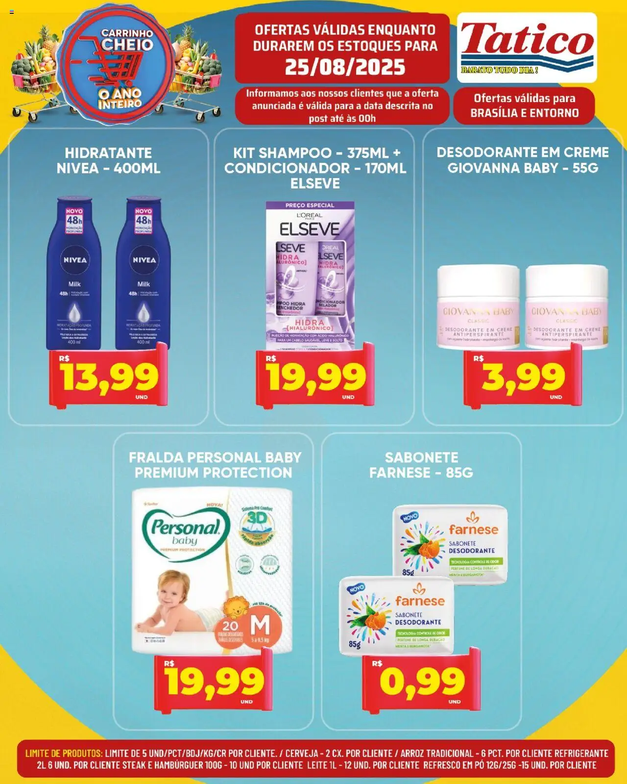 Tatico Folheto - válido de 25.08.2025 | Página: 13 | Produtos: Shampoo, Pó, Antiperspirante, Sabonete