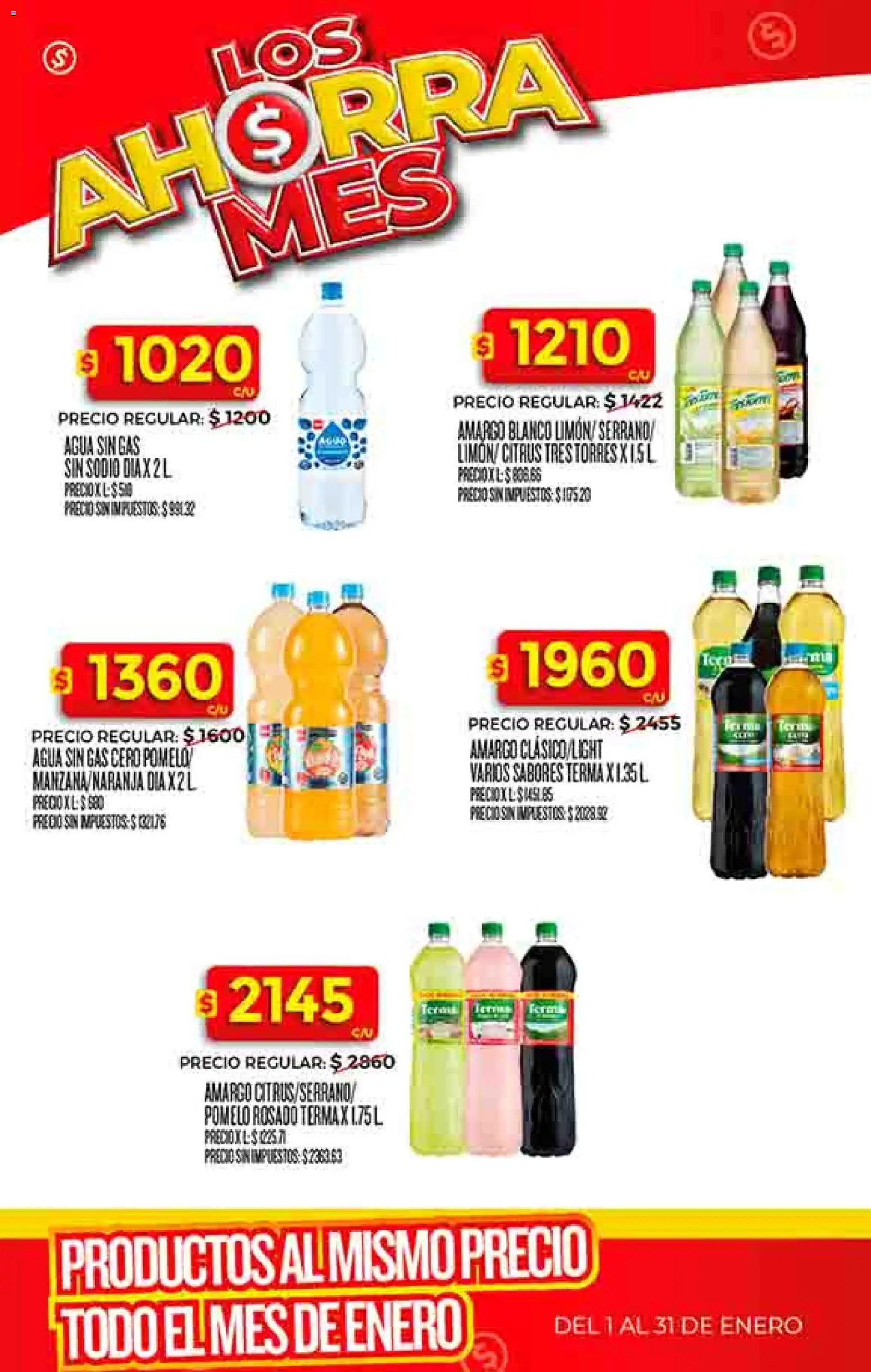 Supermercado DIA Ofertas │ válido desde el 02.01.2026 | Página: 34 | Productos: Agua, Pomelo