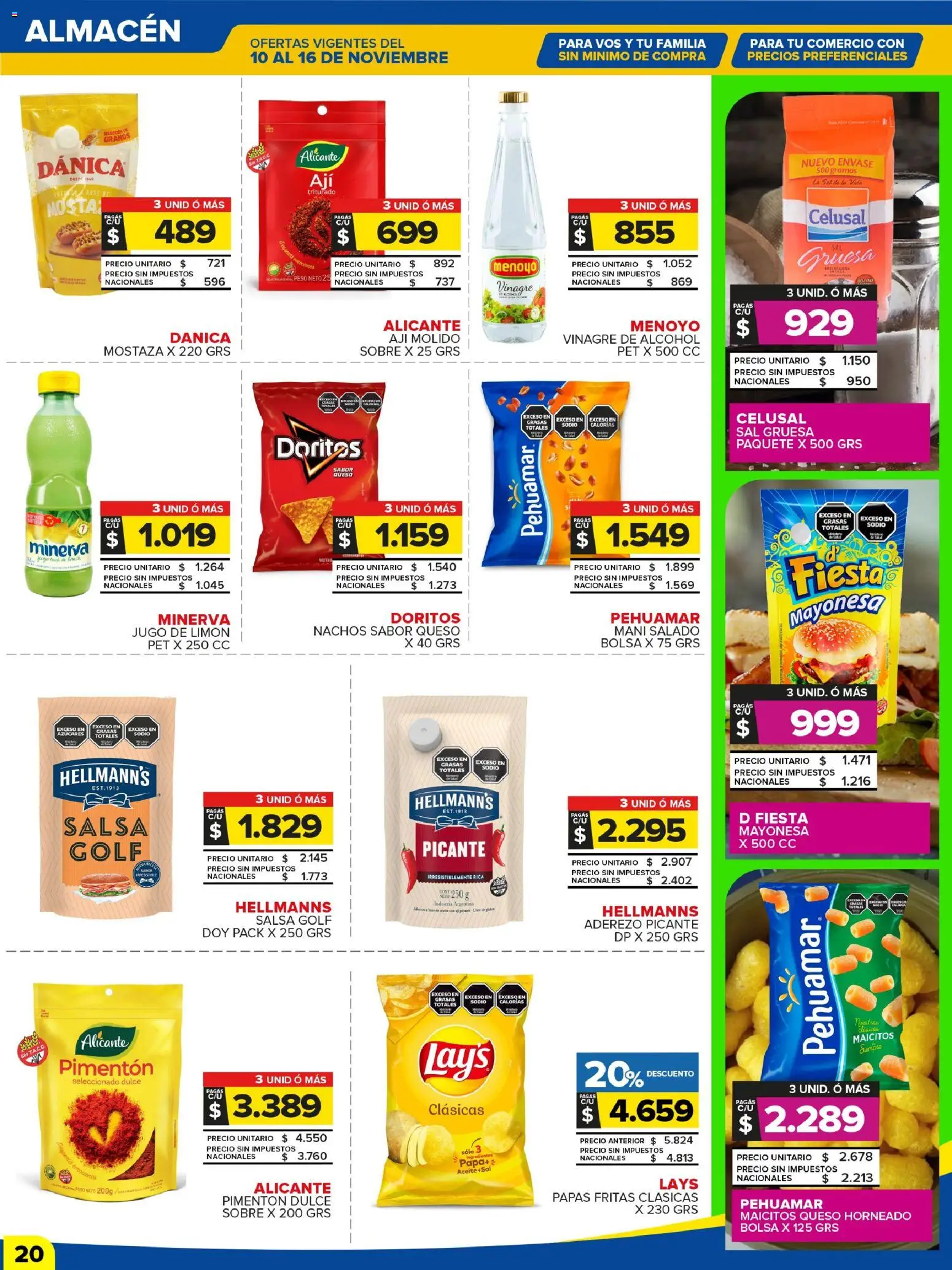 Carrefour Maxi catálogo │ válido desde el 10.11.2025 | Página: 22 | Productos: Bolsa, Vinagre, Mayonesa, Queso
