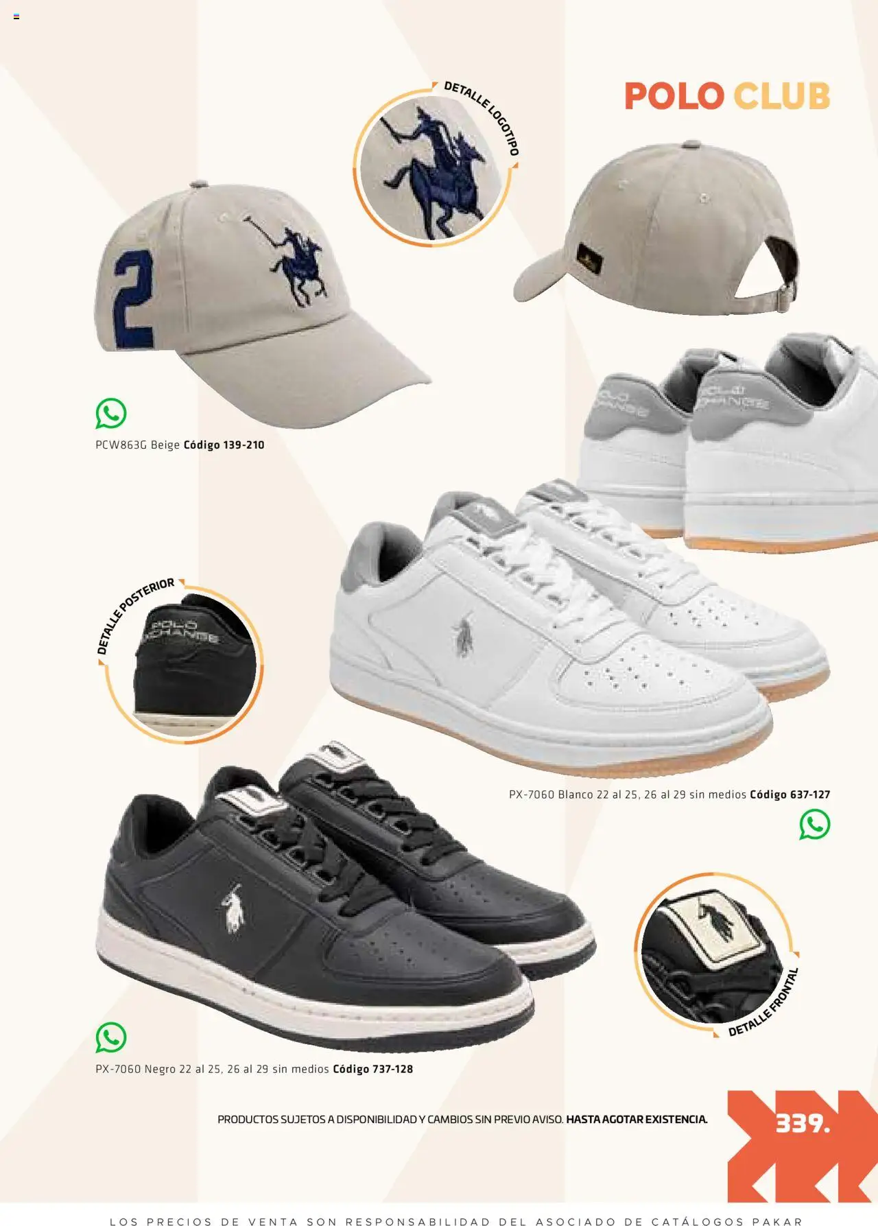 Nuevas ofertas de SC Pakar válidas en toda la República Mexicana desde el 29.08.2025. ¡Encuentra las mejores ofertas en SC Pakar - Catálogo Otoño Men Tomo 1! | Página: 339