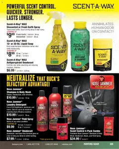 Cabela's Hunting Master 25 - valid from 11.08.2025 | Page: 329 | Products: Shampoo, Antiperspirant, Body Wash, Game