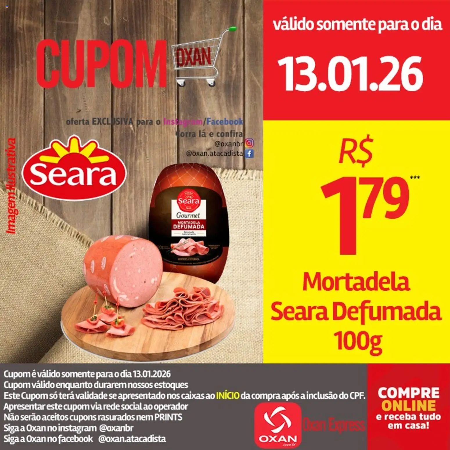 Oxan Atacadista Folheto - válido de 13.01.2026 | Página: 5 | Produtos: Mortadela