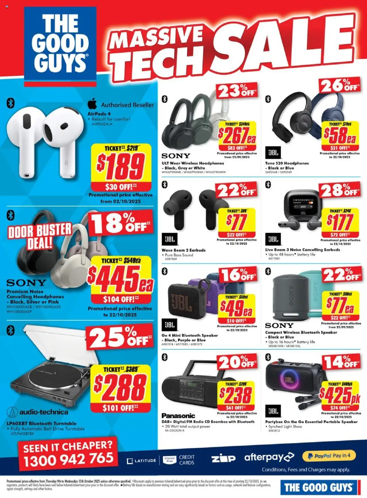 The Good Guys catalogue - valid from 08.10.2025 | Page: 8 | Products: Light, Radio, Speaker, Portable