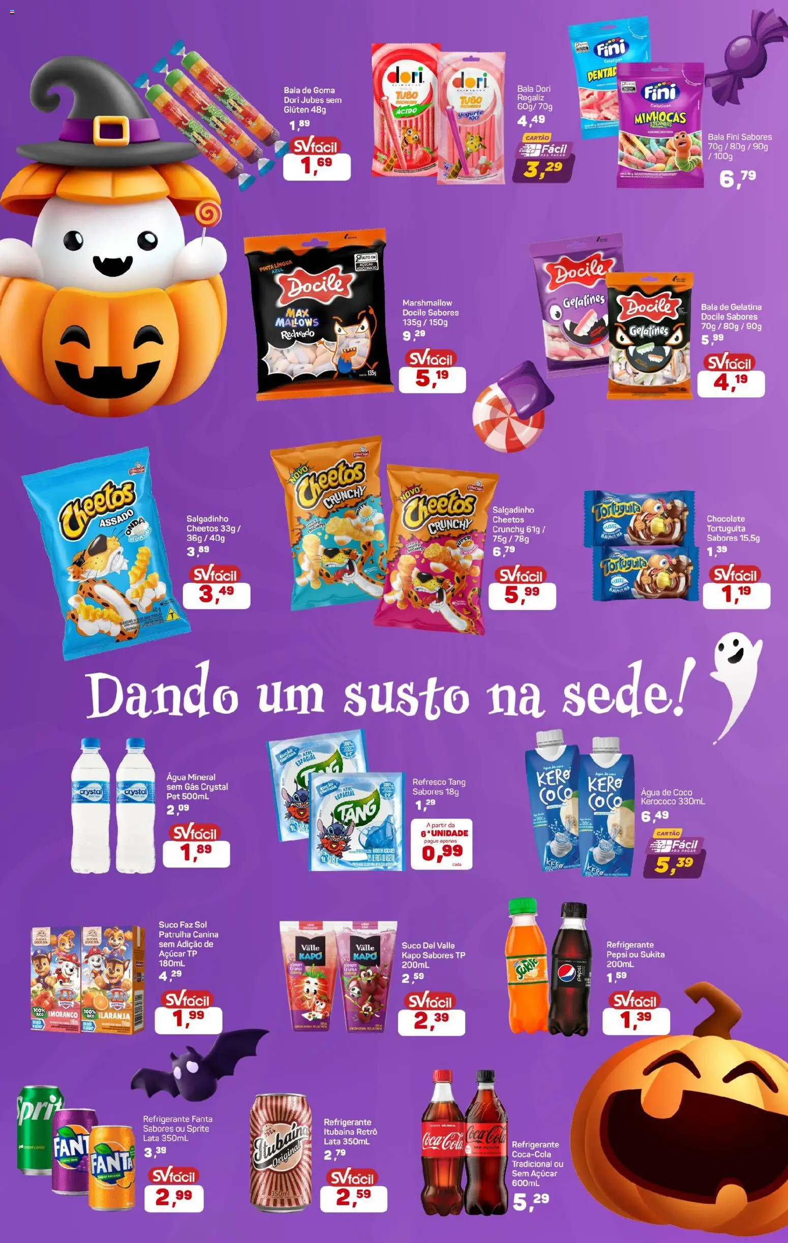 Supermercados São Vicente Folheto - válido de 22.10.2025 | Página: 3 | Produtos: Coco, Água de coco, Fanta, Água mineral