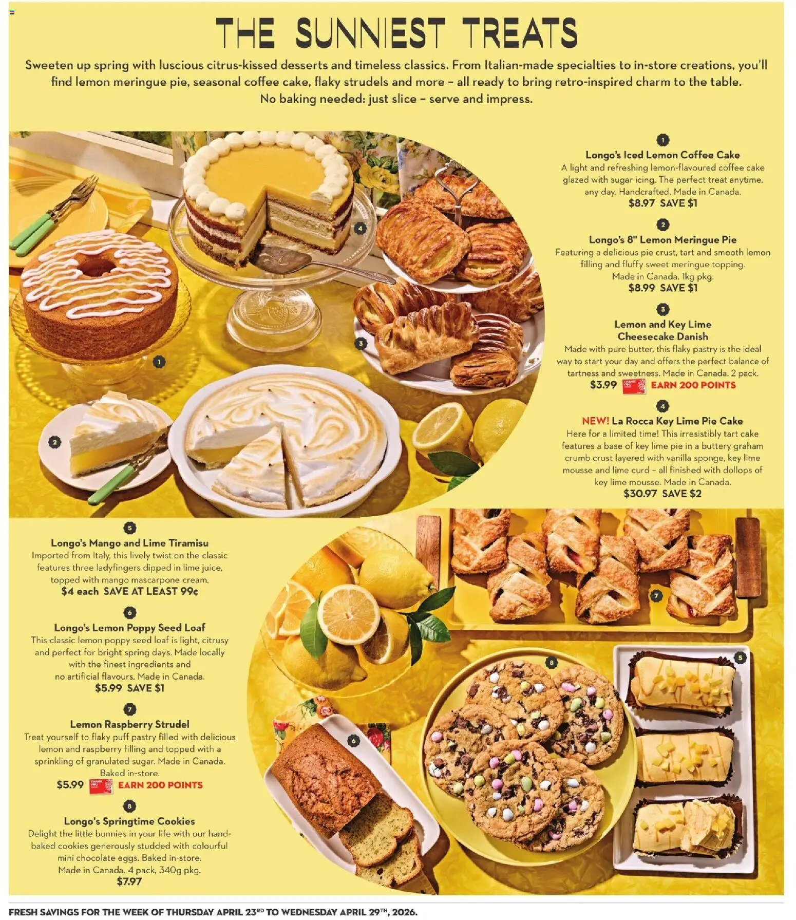 Longo's flyer valid from 23.04.2026 | Page: 12 | Products: Cookies, Coffee, Chocolate