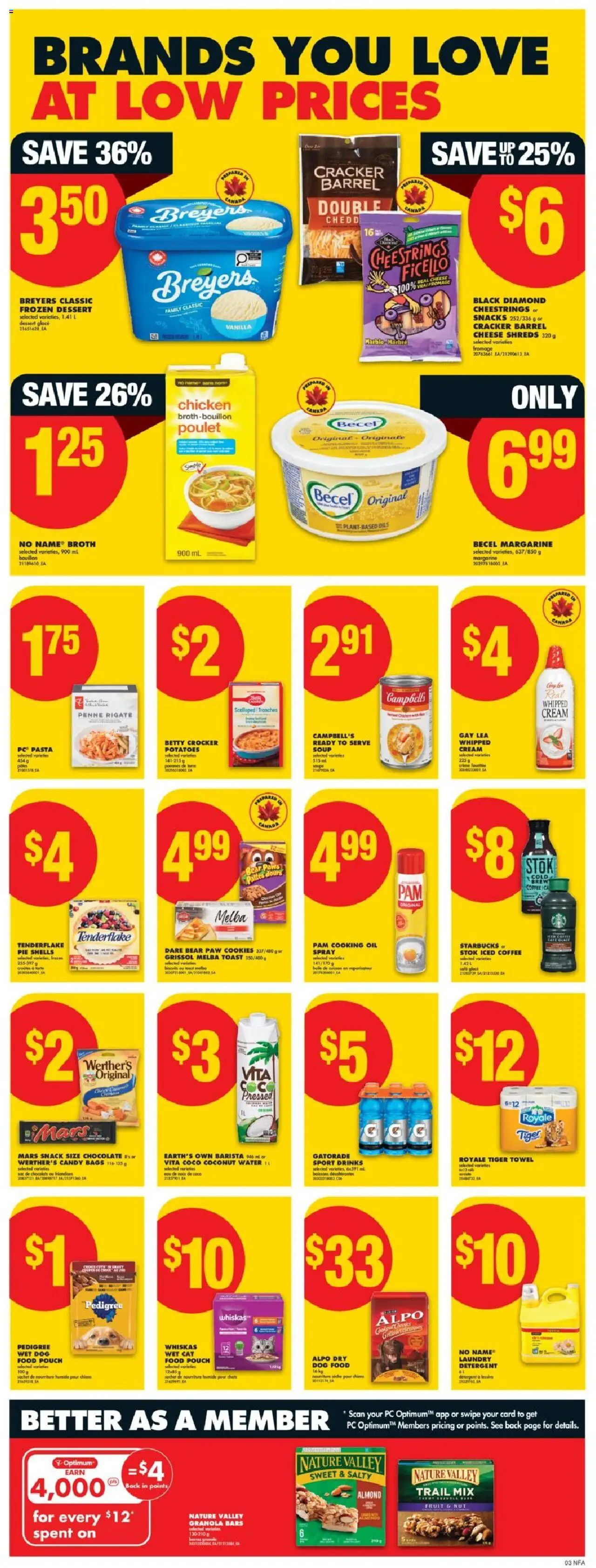 No Frills flyer valid from 25.09.2025 | Page: 4 | Products: Cream, PC, Coffee, Chicken