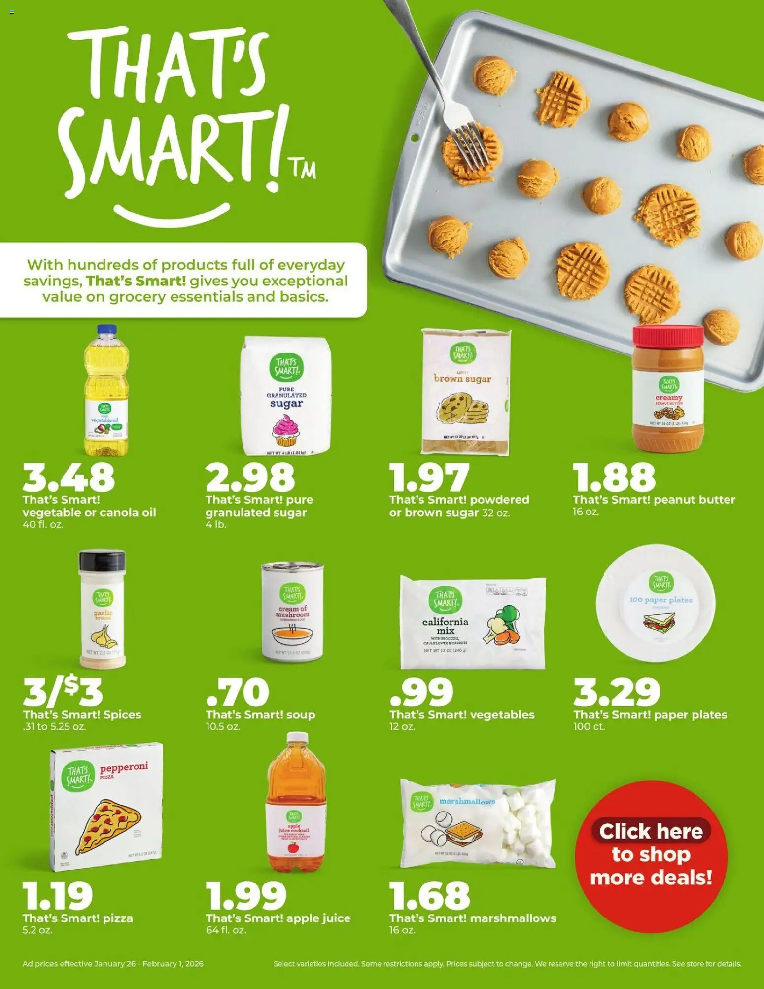HyVee Weekly Ad - valid from 26.01.2026 | Page: 22 | Products: Butter, Cream, Vegetables, Cauliflower