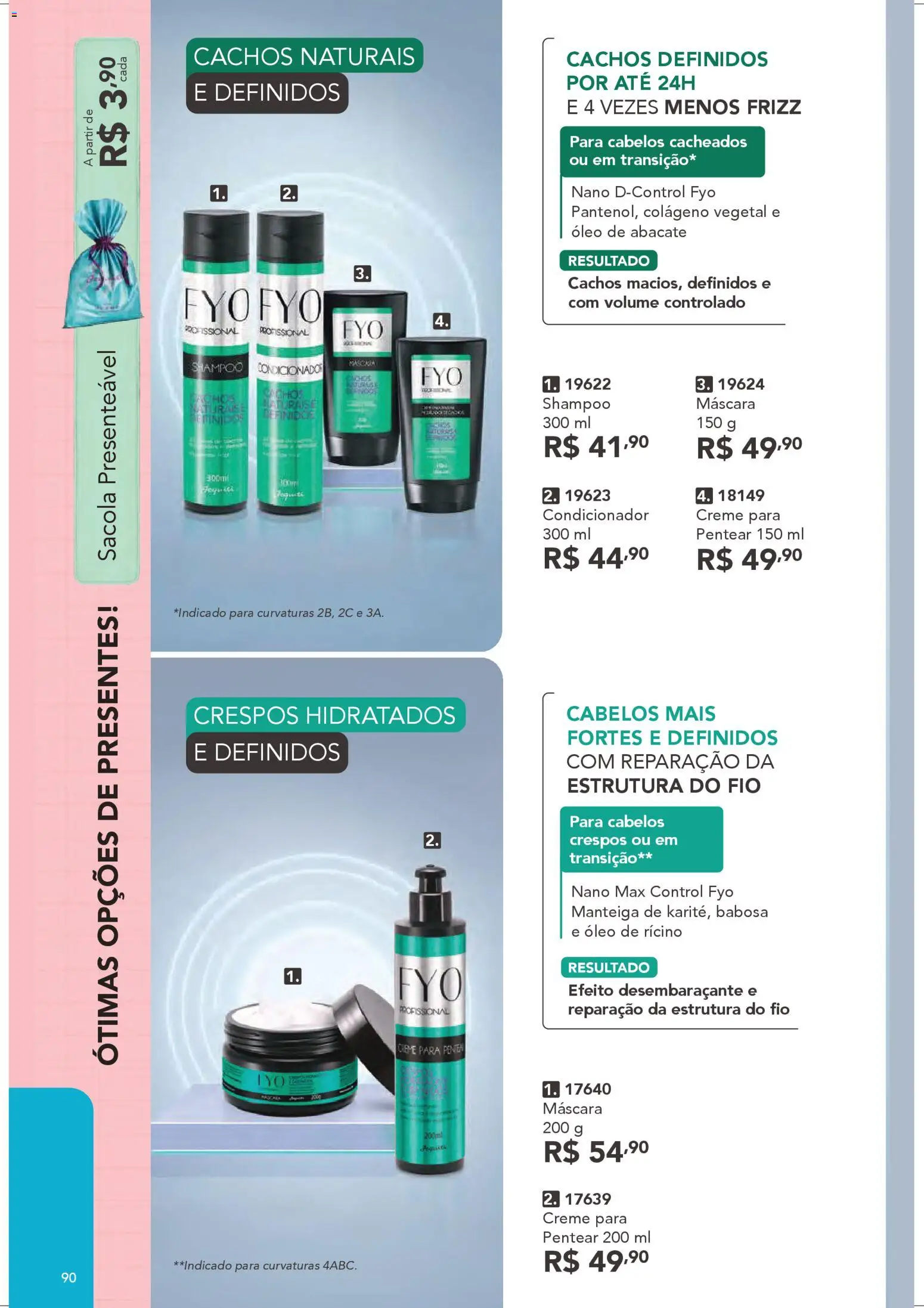 Jequiti Folheto - válido de 28.03.2026 | Página: 90 | Produtos: Shampoo, Colágeno, Creme, Creme para pentear