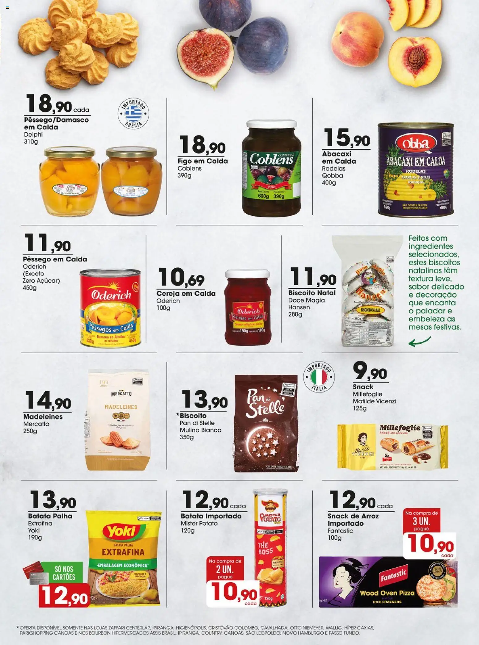 Zaffari Folheto - válido de 02.12.2025 | Página: 7 | Produtos: Figo, Pizza, Biscoitos, Batata palha
