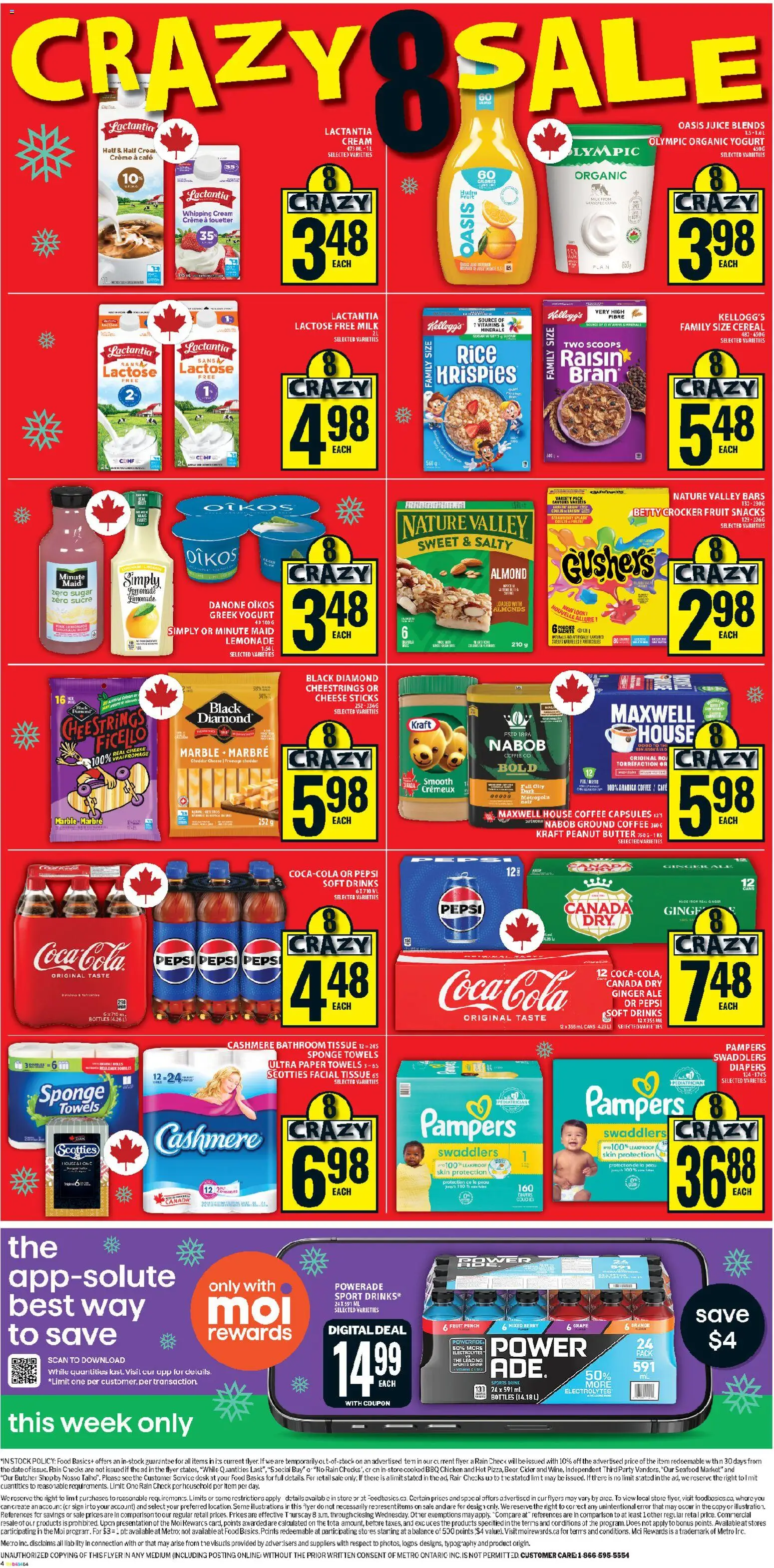 Food Basics flyer valid from 20.11.2025 | Page: 4 | Products: Cream, Milk, Yogurt, Juice