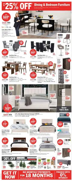 Preview of The Brick weekly flyer / circulaire from shop The Brick valid from 10.10.2025 | Page: 10 | Products: Table, Chair, Cabinet, Coffee