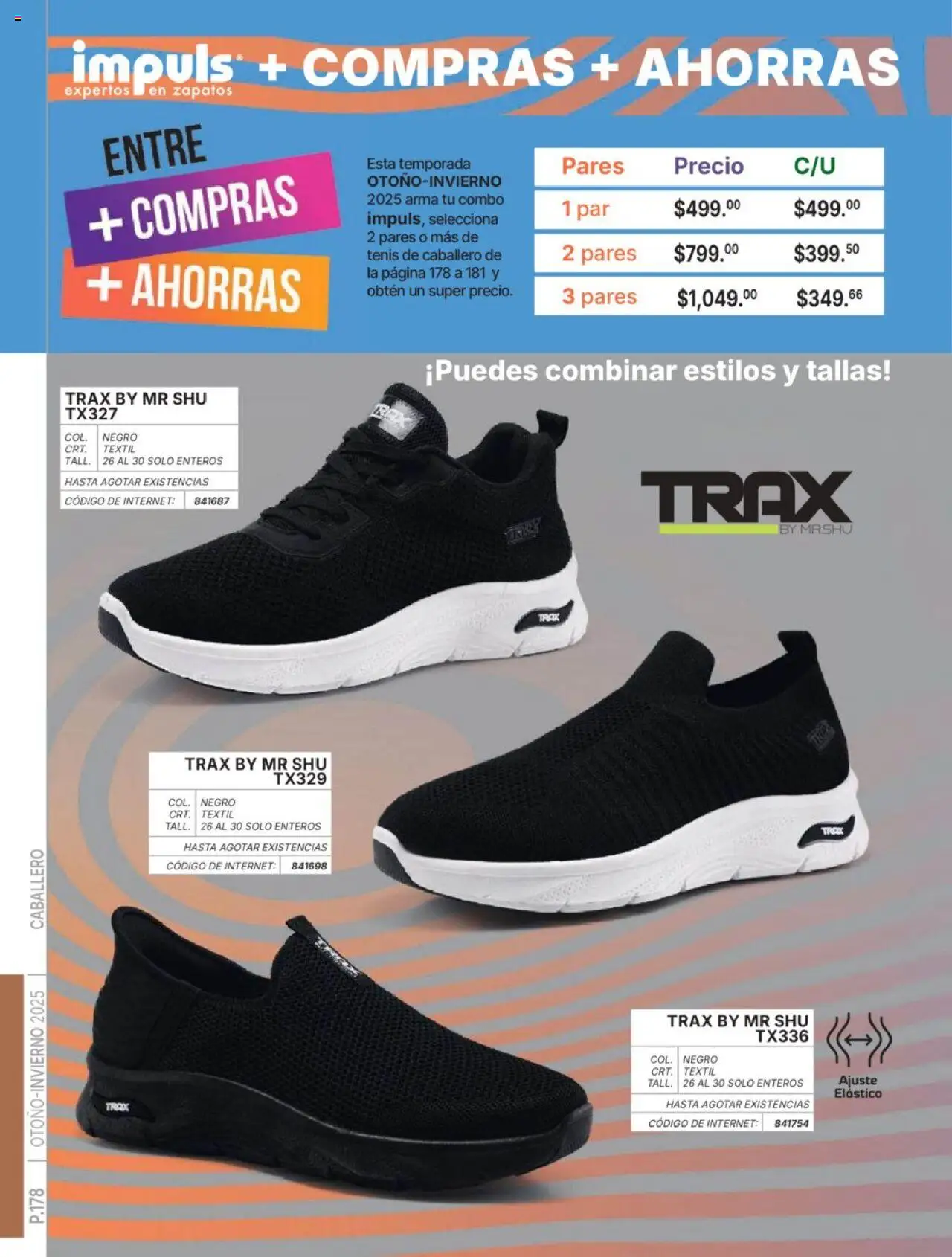 Nuevas ofertas de Impuls válidas en toda la República Mexicana desde el 07.07.2025. ¡Encuentra las mejores ofertas en Impuls catálogo Caballero Otoño-Invierno 2025! | Página: 180 | Productos: Tenis, Zapatos
