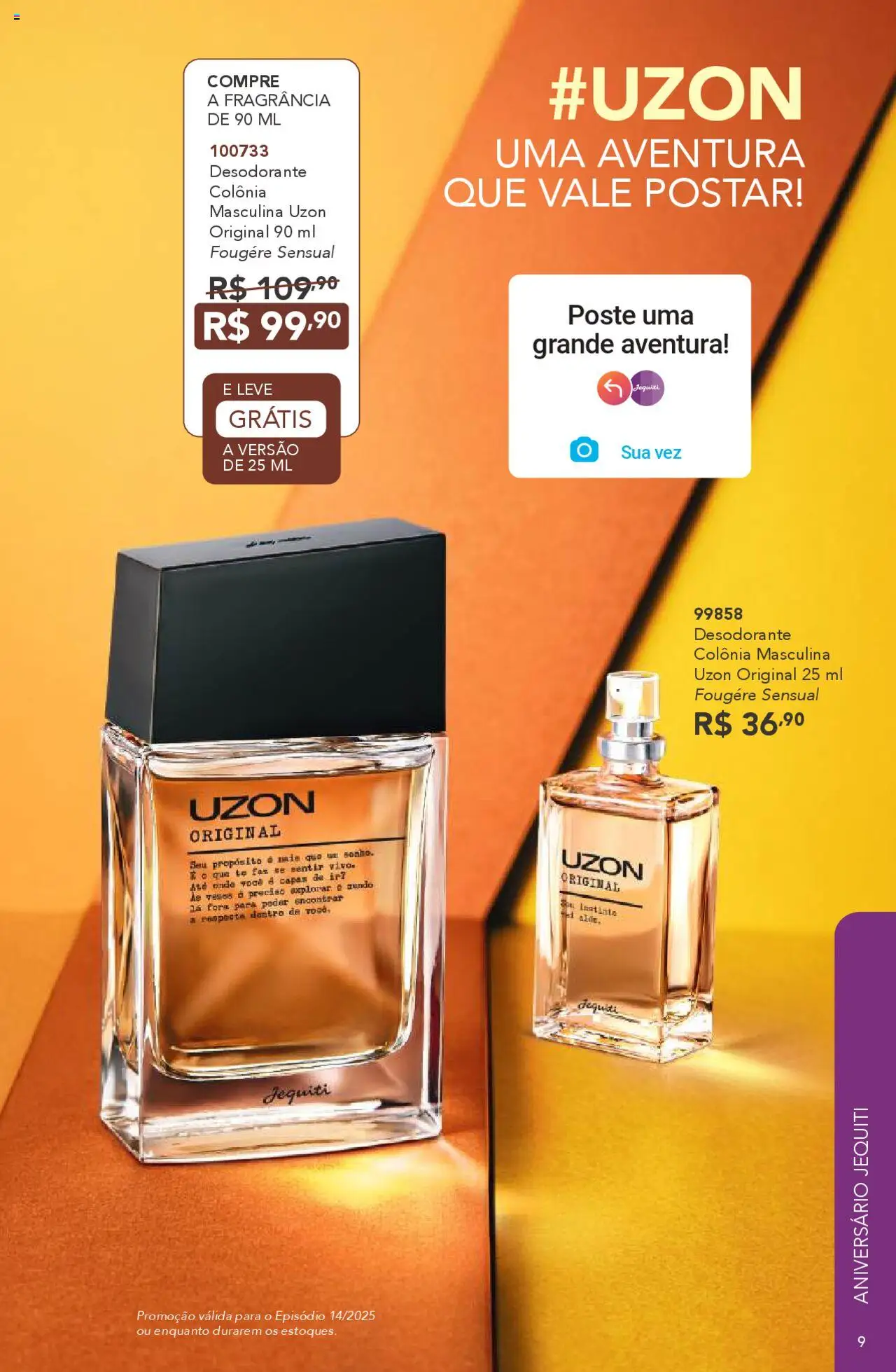 Jequiti Folheto - válido de 03.10.2025 | Página: 9 | Produtos: Fragrância, Desodorante