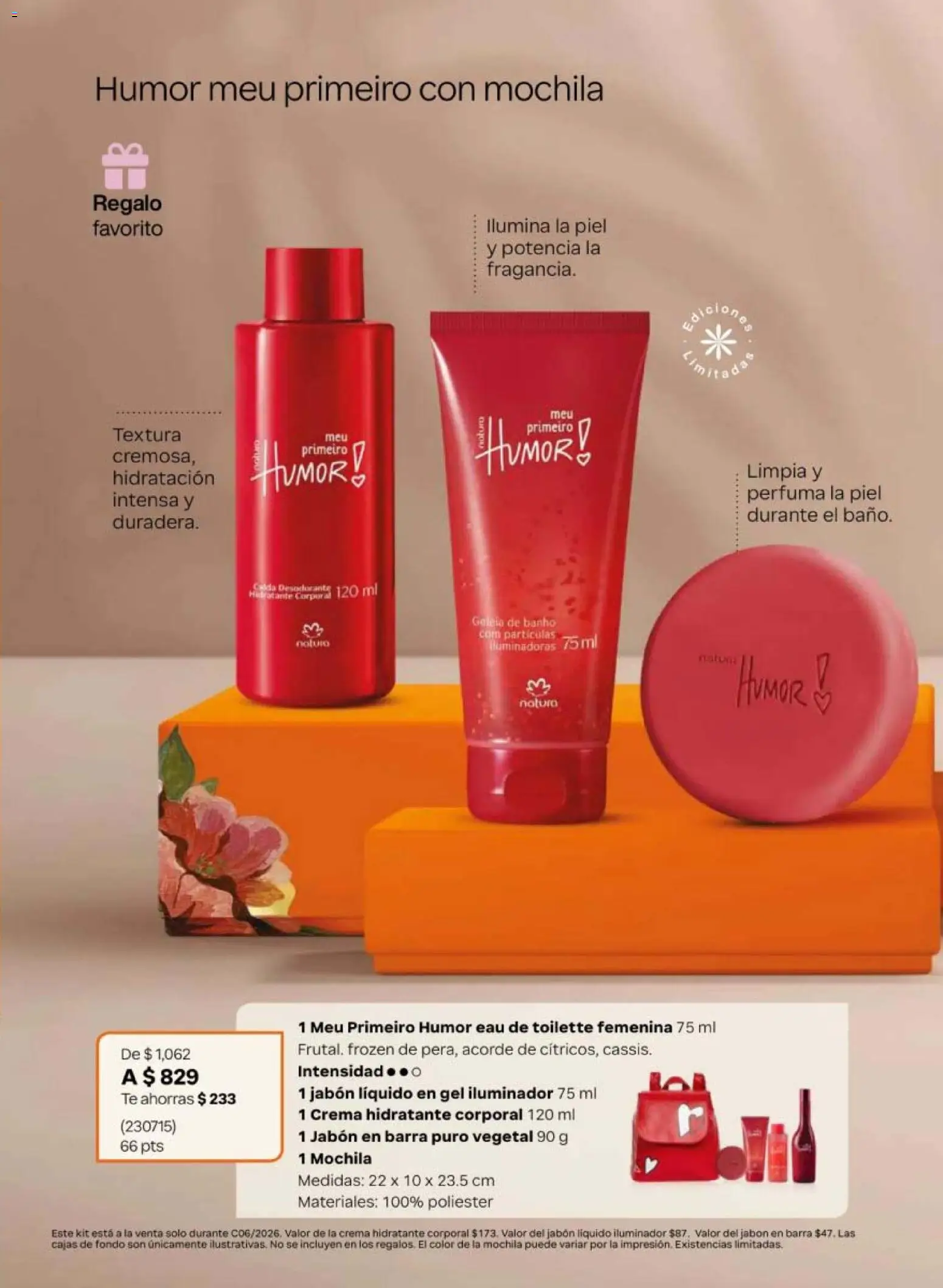 Nuevas ofertas de Natura válidas en toda la República Mexicana desde el 02.04.2026. ¡Encuentra las mejores ofertas en Natura campaña 6 2026! | Página: 17 | Productos: Desodorante, Mochila, Té, Jabón