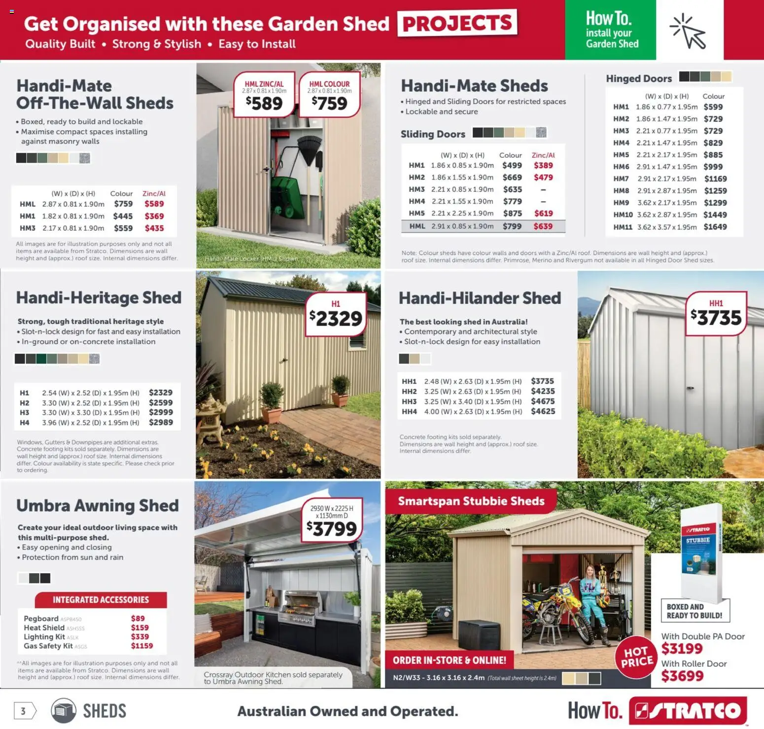 Stratco catalogue - valid from 12.12.2025 | Page: 3 | Products: Door, Kits, Accessories, Multipurpose