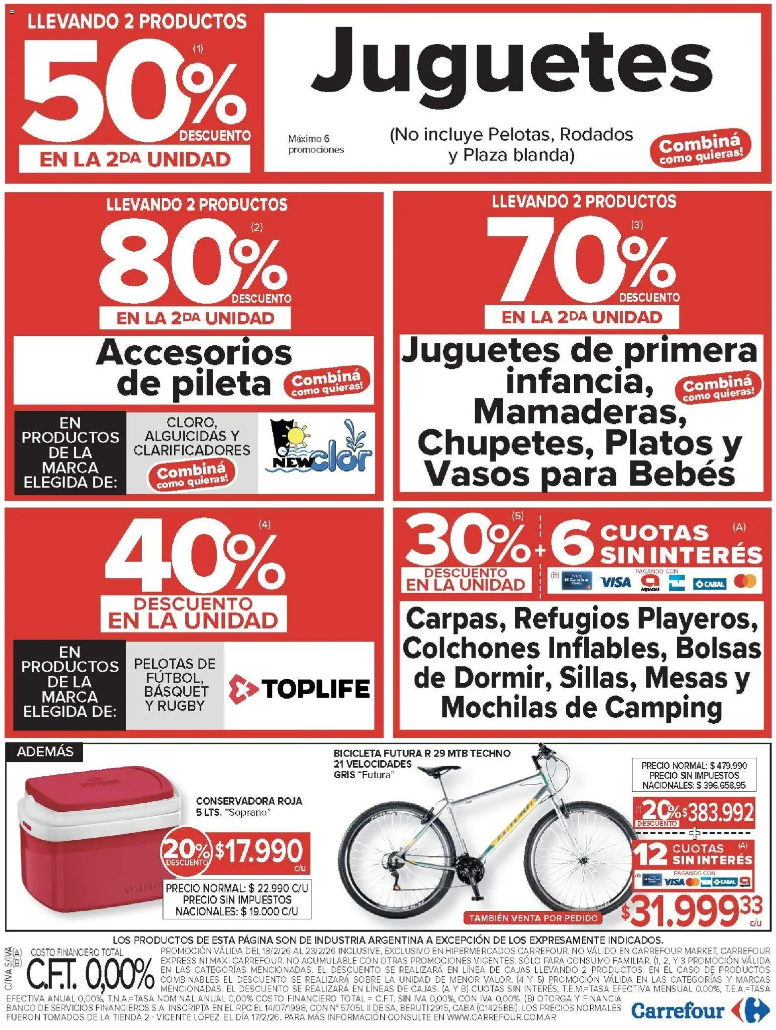 Carrefour ofertas │ válido desde el 18.02.2026 | Página: 22 | Productos: Conservadora, Caso, Usb, Vasos