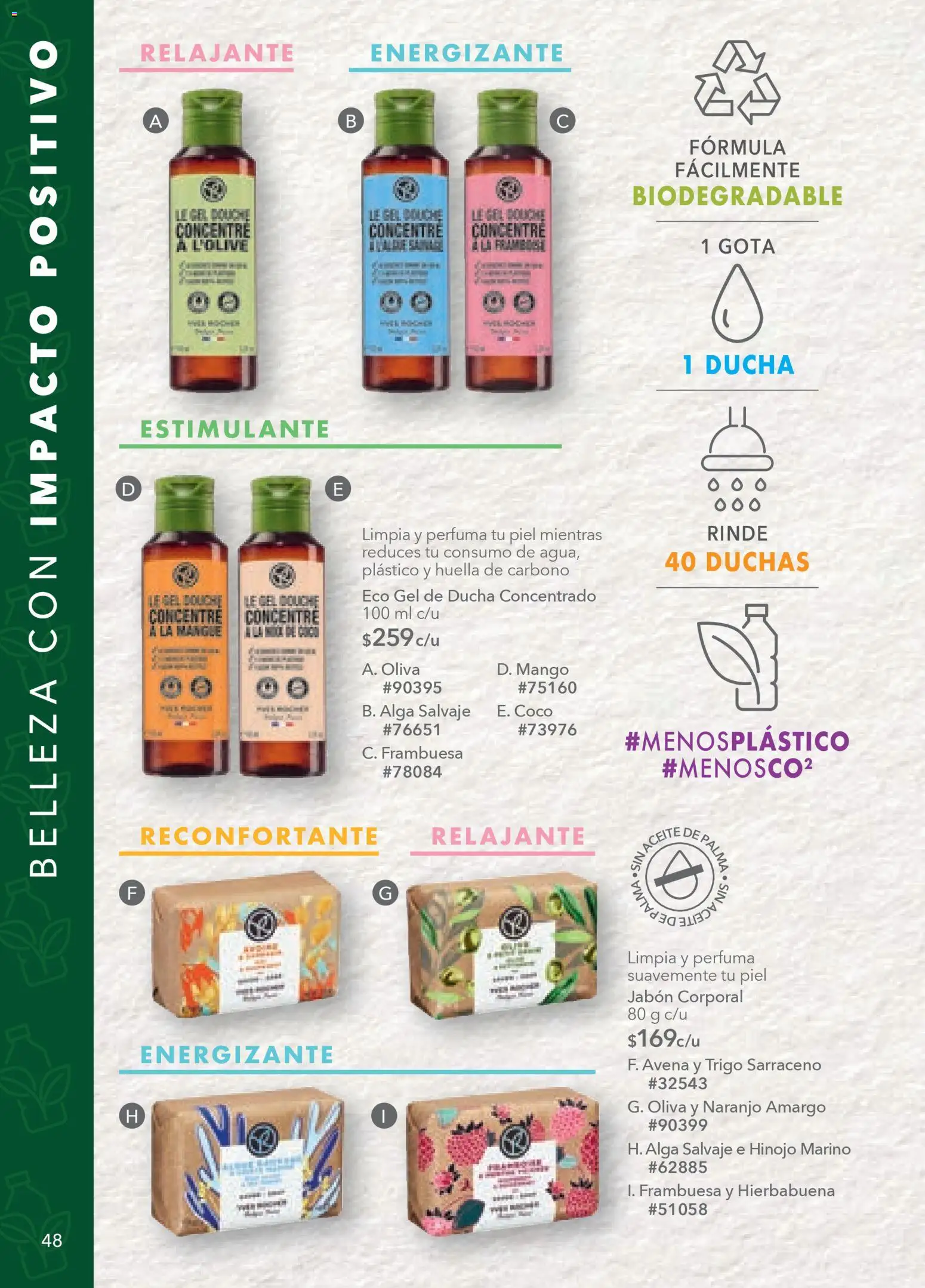 Nuevas ofertas de Yves Rocher válidas en toda la República Mexicana desde el 03.03.2026. ¡Encuentra las mejores ofertas en Yves Rocher campaña 4 2026! | Página: 48 | Productos: Hinojo, Mango, Jabón, Gel de ducha