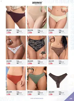 Vista previa de Andrea catálogo Outlet, nuevo folleto de la tienda, válido en México a partir del 21.12.2025 | Página: 219 | Productos: Ropa, Ropa interior