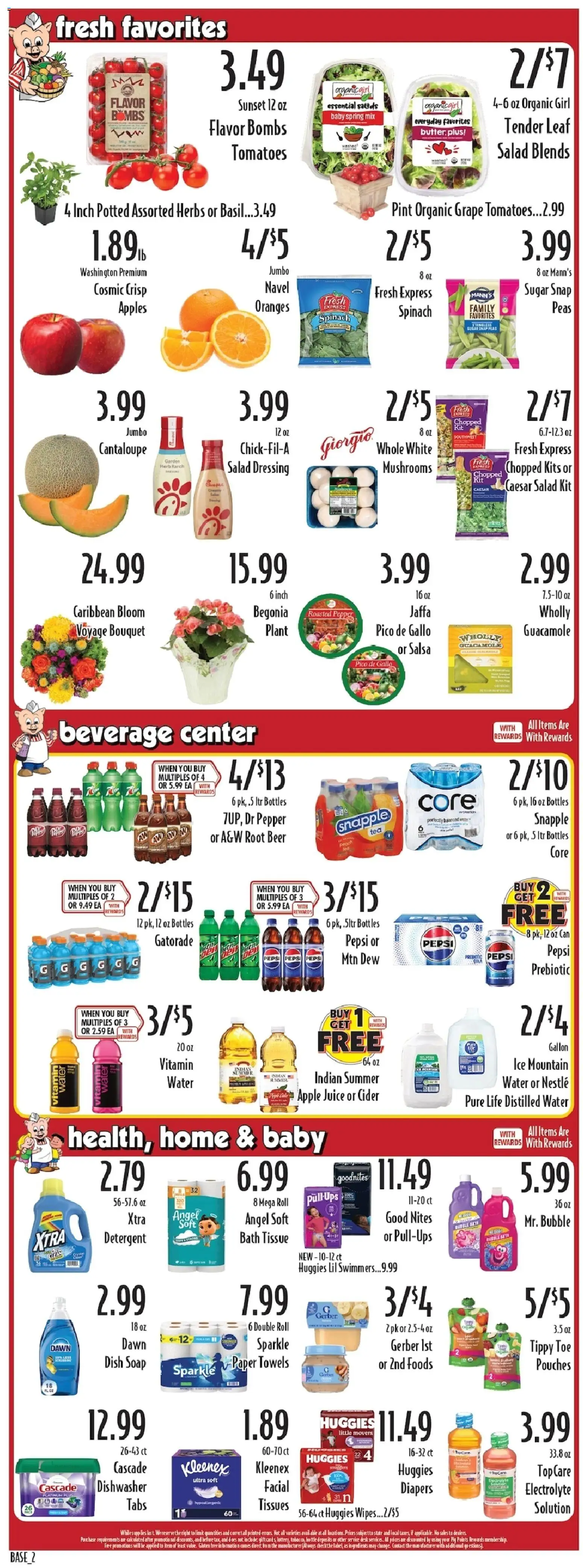 Piggly Wiggly Weekly Ad - valid from 29.04.2026 | Page: 2 | Products: Mushrooms, Soap, Salad, Pepper